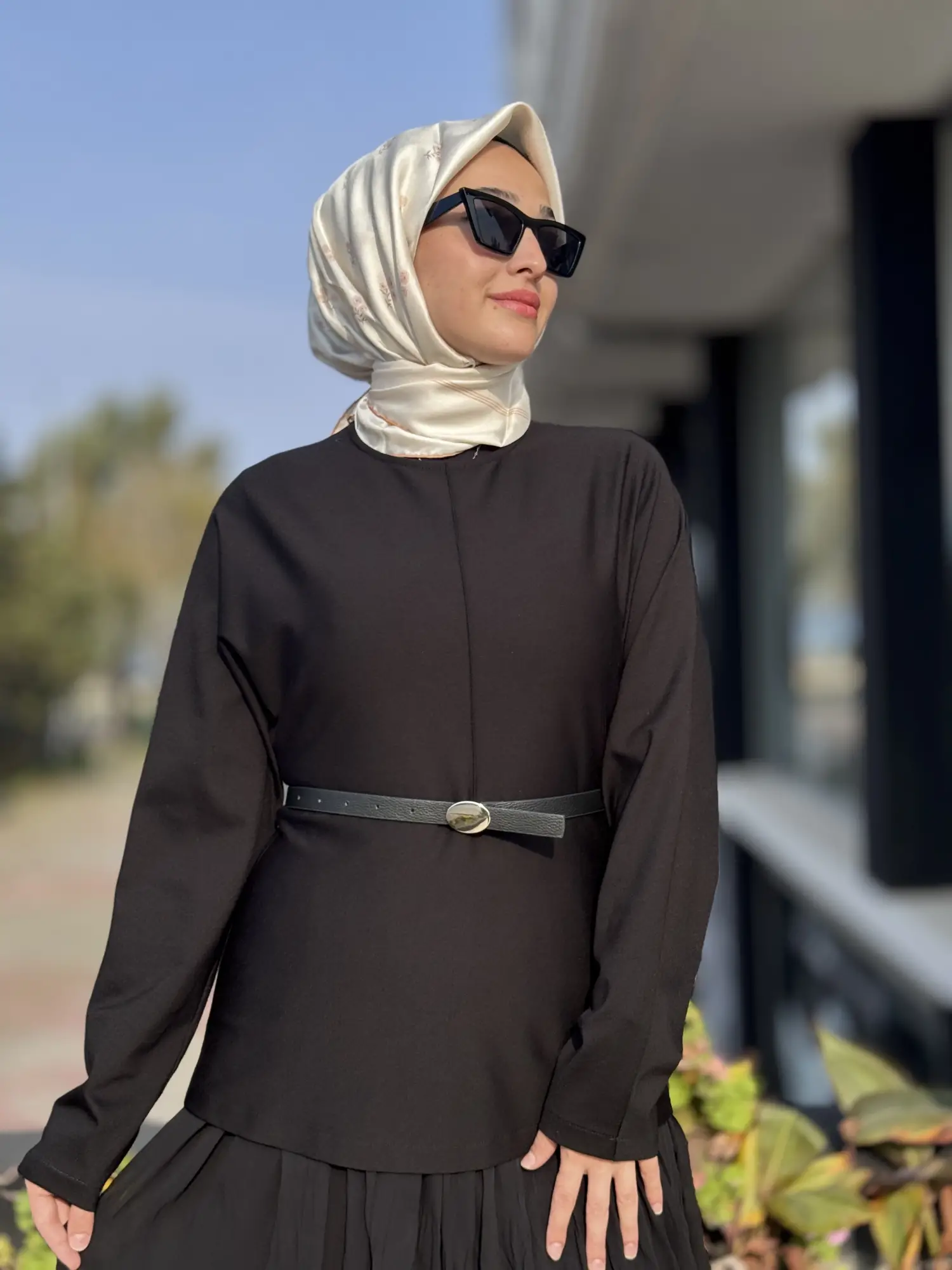 Qupra Kemer ve Şifon Detaylı Elbise WAC95011