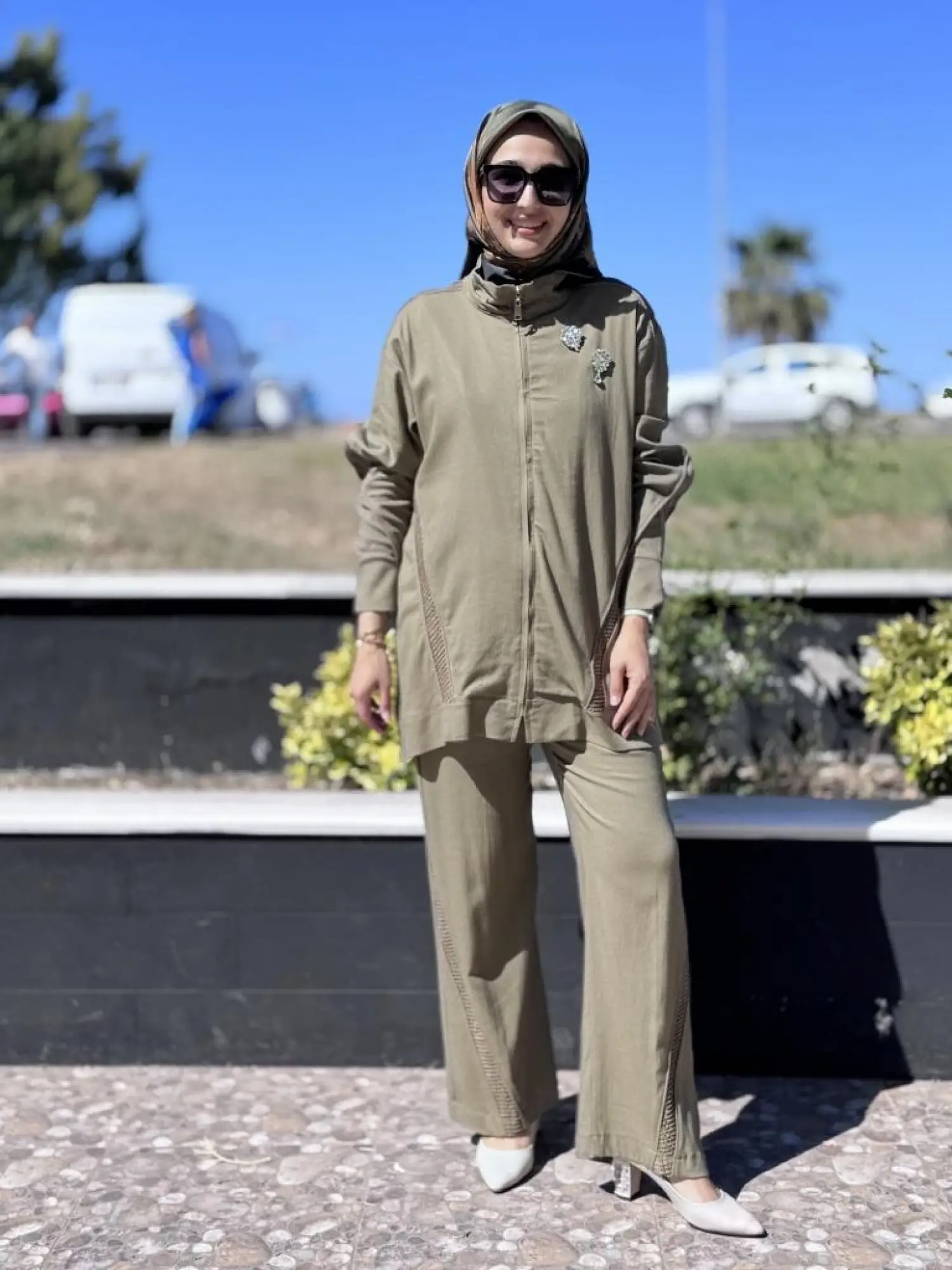 Qupra Keten Kap Pantolon Takım WAB82142