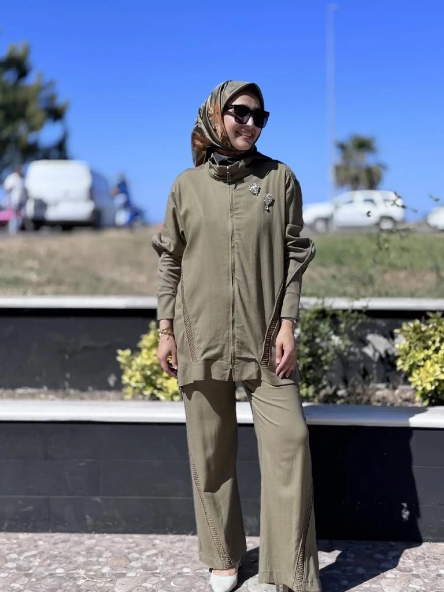 Qupra Keten Kap Pantolon Takım WAB82142