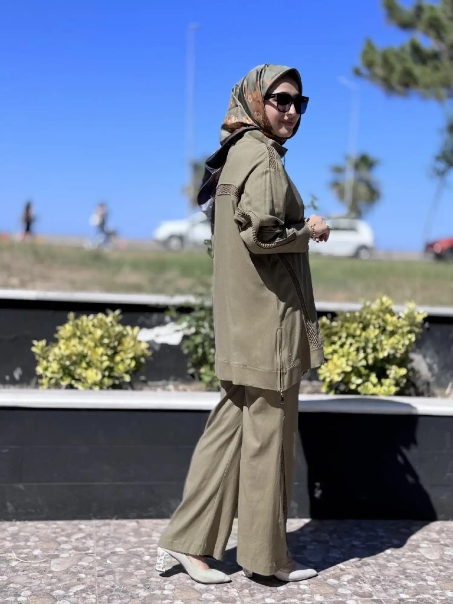 Qupra Keten Kap Pantolon Takım WAB82142