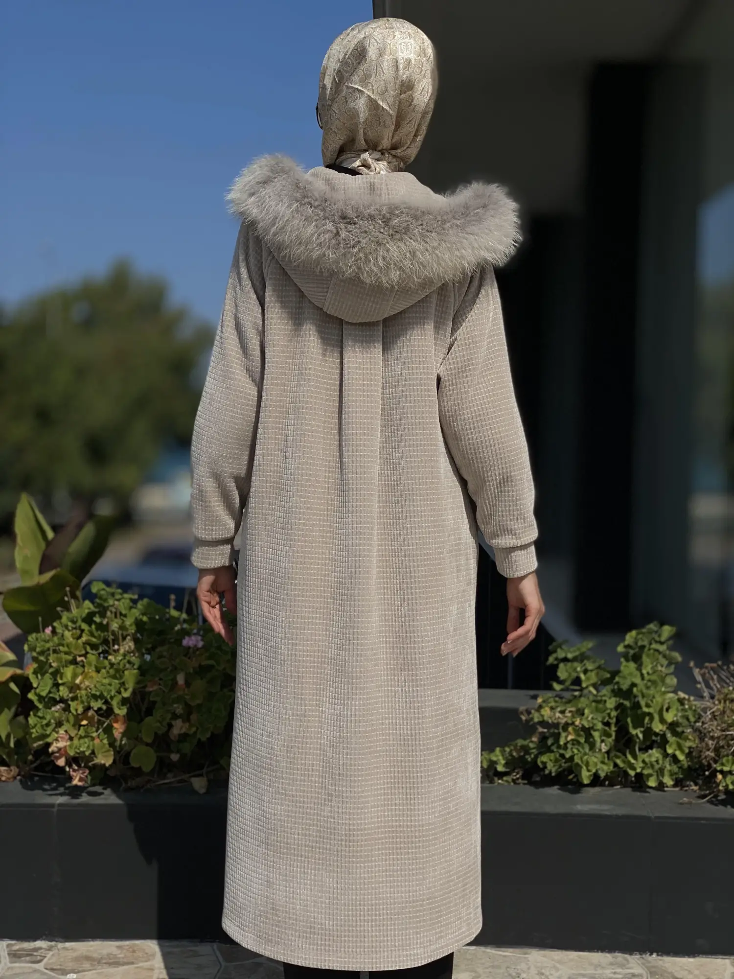 Qupra Kürk Detaylı Fermuarlı Kap QAV51038