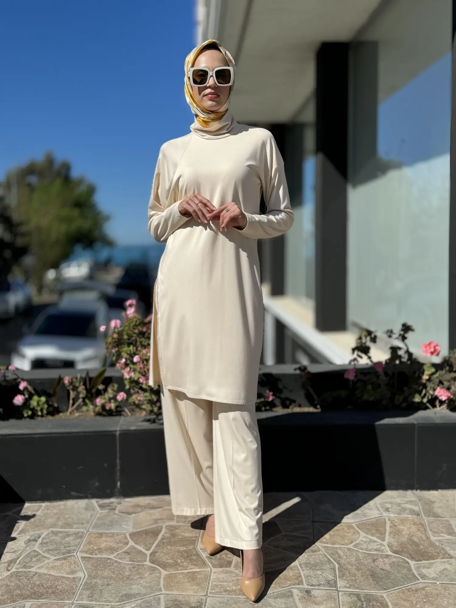 Qupra Maxi Tunik Pantolon Takım QAY62110