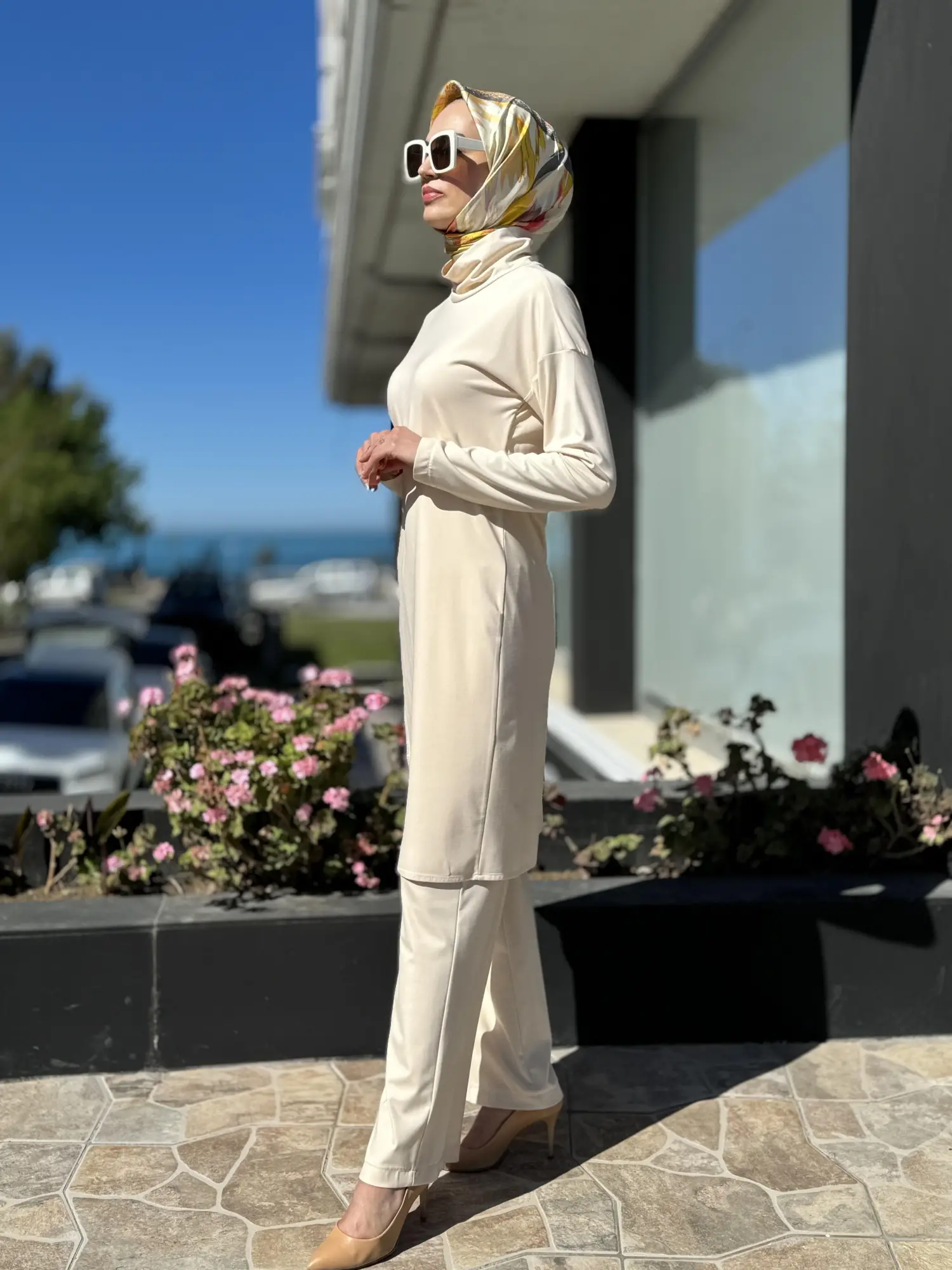 Qupra Maxi Tunik Pantolon Takım QAY62110