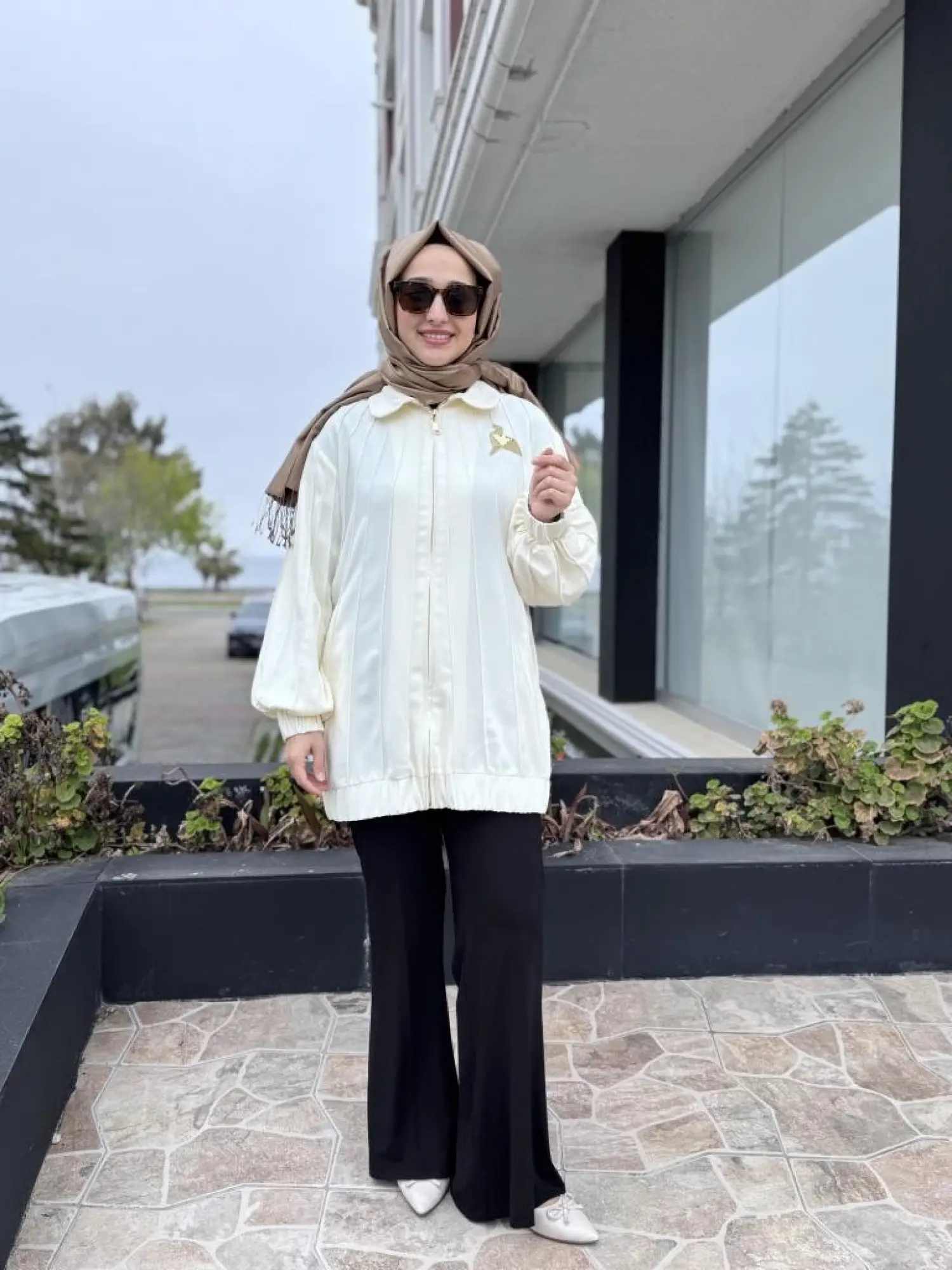 Qupra Nervürlü Fermuarlı Kap/ Ceket WAB82010