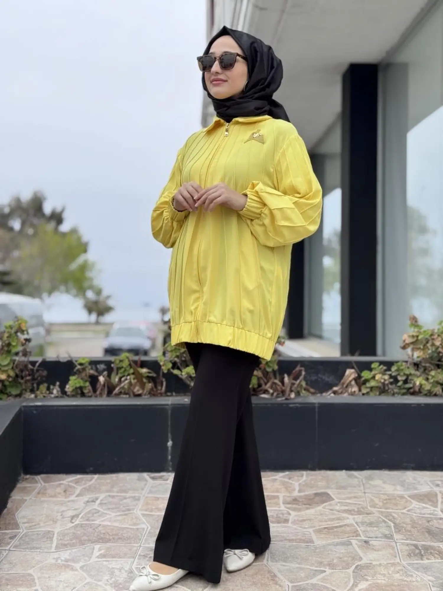 Qupra Nervürlü Fermuarlı Kap/ Ceket WAB82010