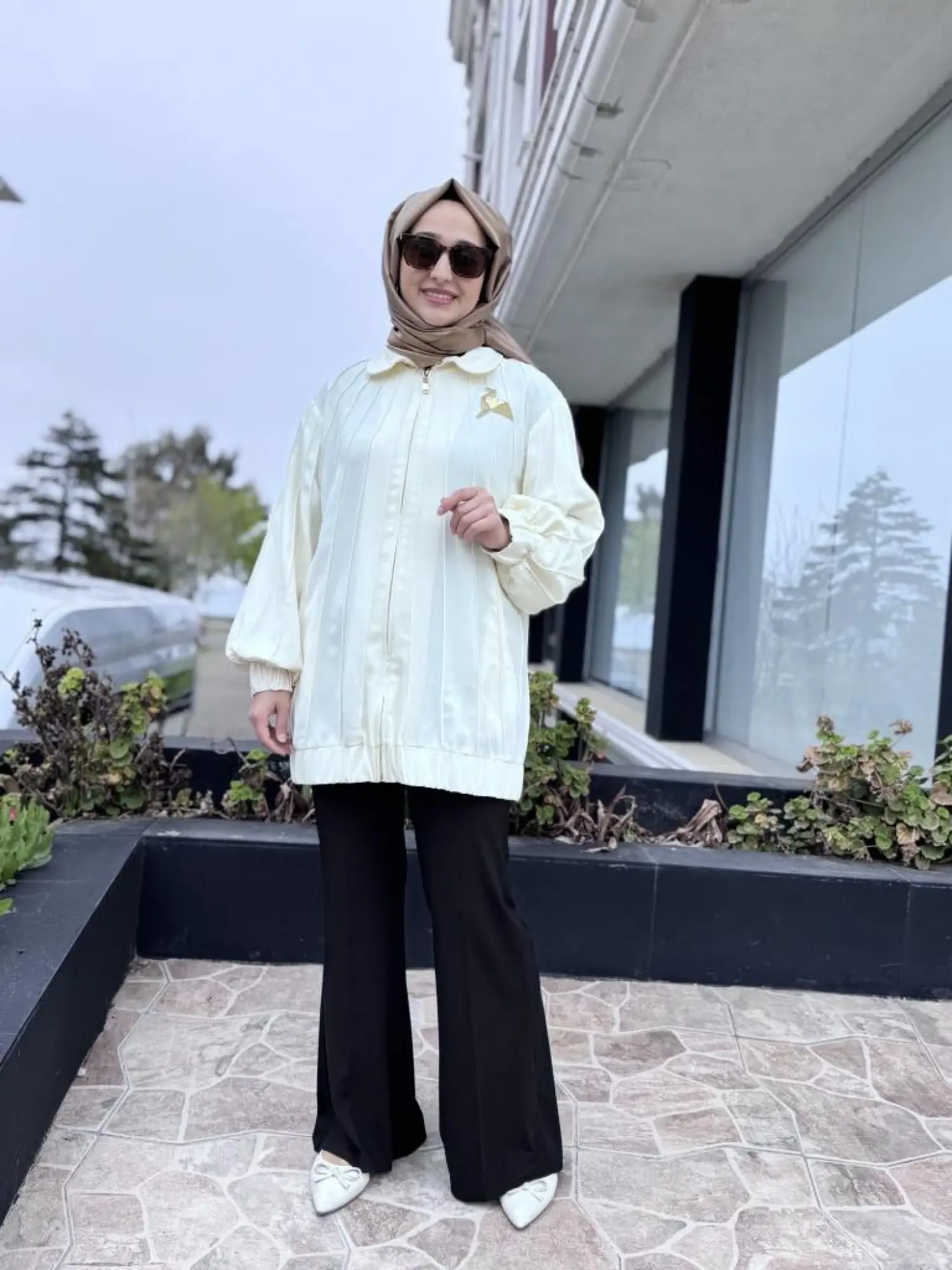 Qupra Nervürlü Fermuarlı Kap/ Ceket WAB82010