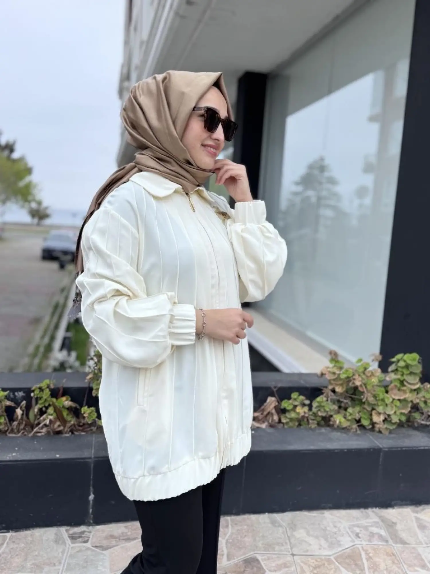 Qupra Nervürlü Fermuarlı Kap/ Ceket WAB82010