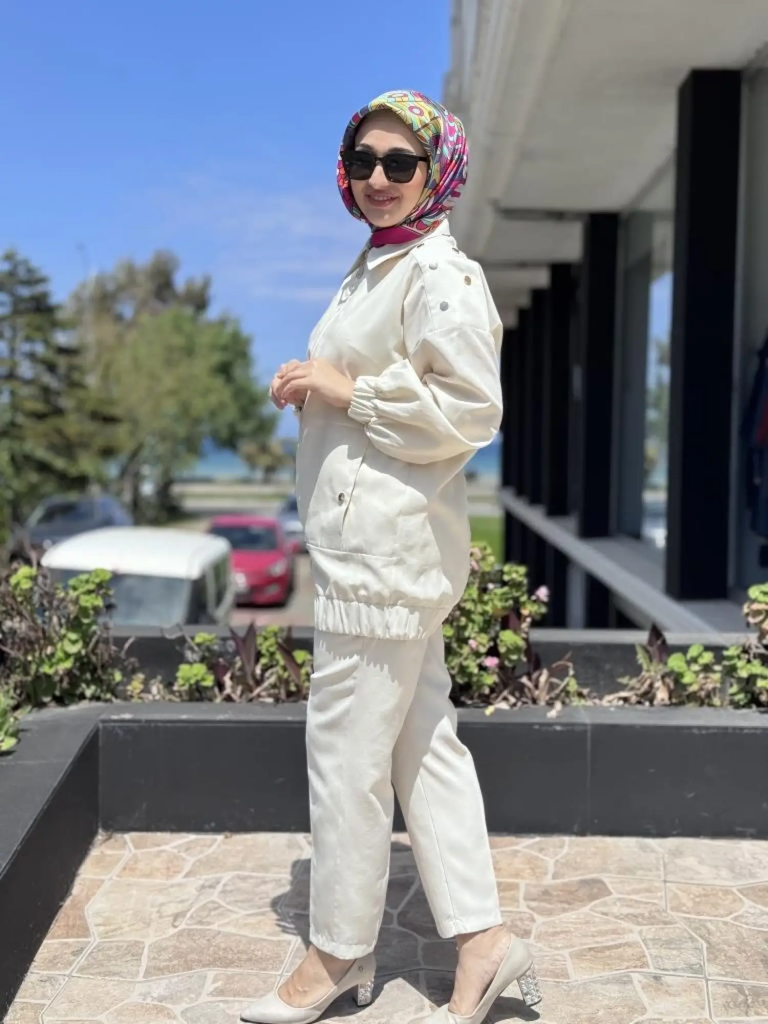 Qupra Omuz Zımba Detaylı Fermuarlı Kap Pantolon Takım WAB82085