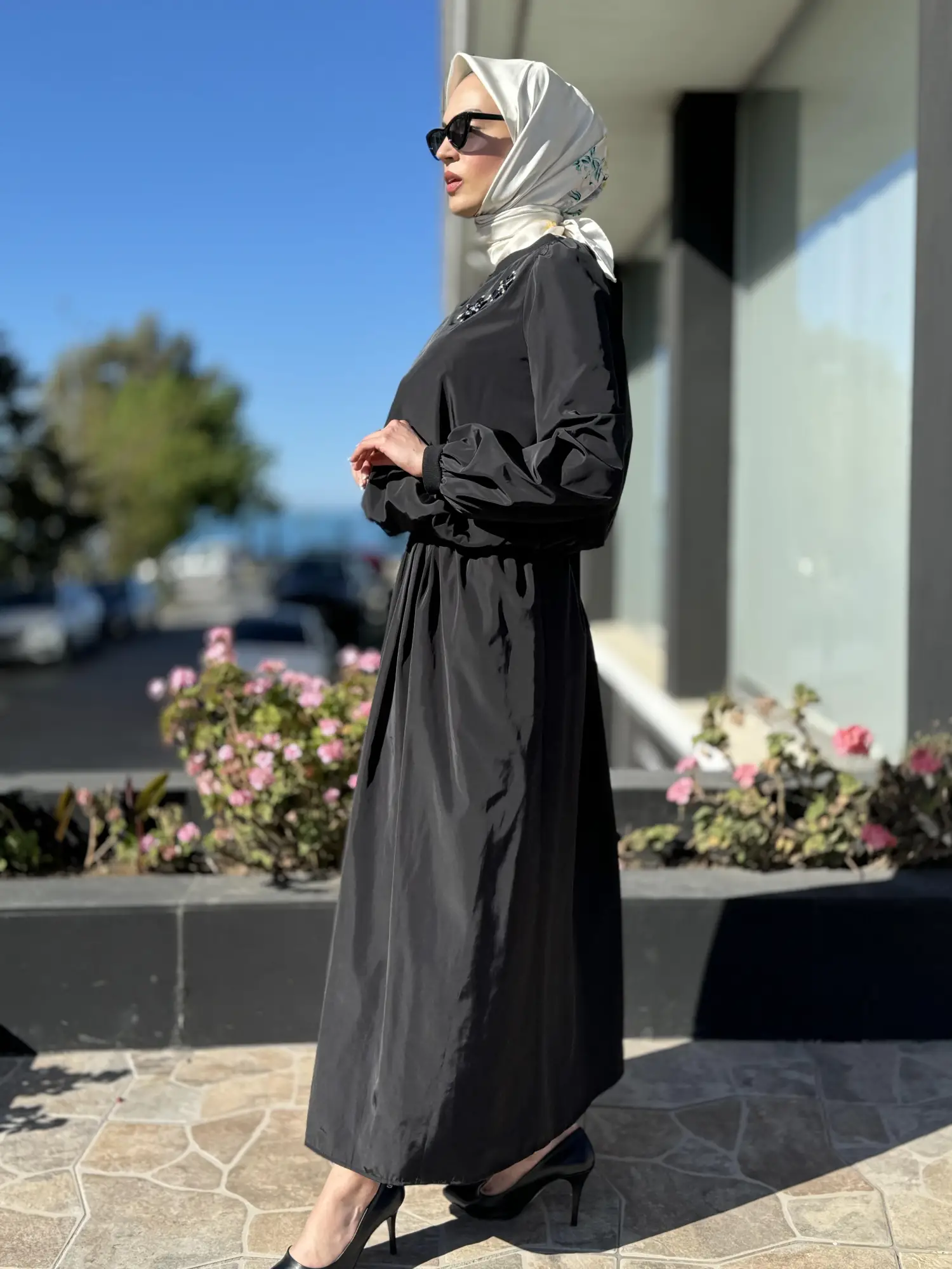 Qupra Paraşüt Kumaş Balon Bluz Etek Takım QAY62037