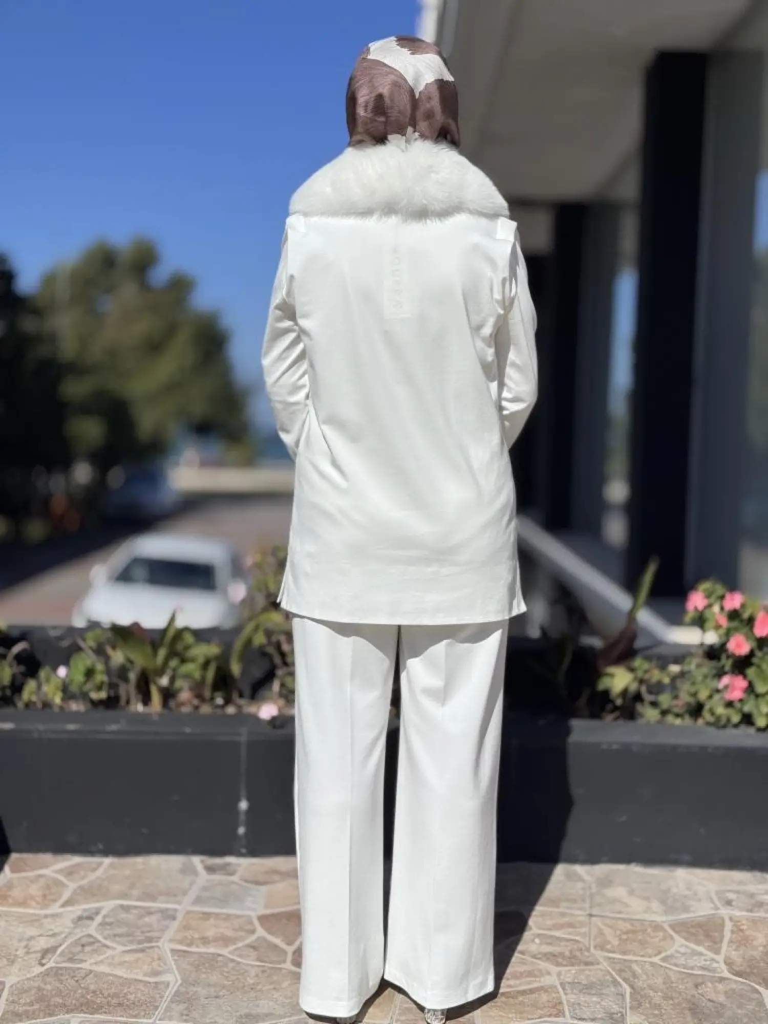 Qupra Seyyar Kürk Detaylı Tunik Pantolon Takım WAC92013