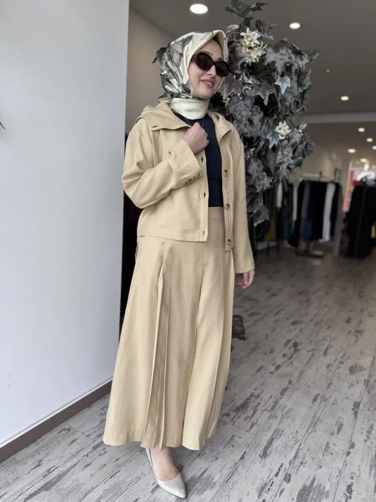 Qupra Sırtı Nakışlı Ceket Pantolon/Etek Takım WAB82032