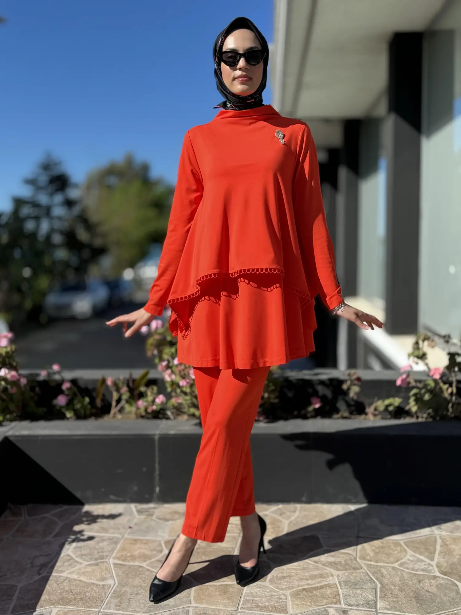 Qupra Üç Parçalı Modal Tunik Pantolon Takım QAY62031