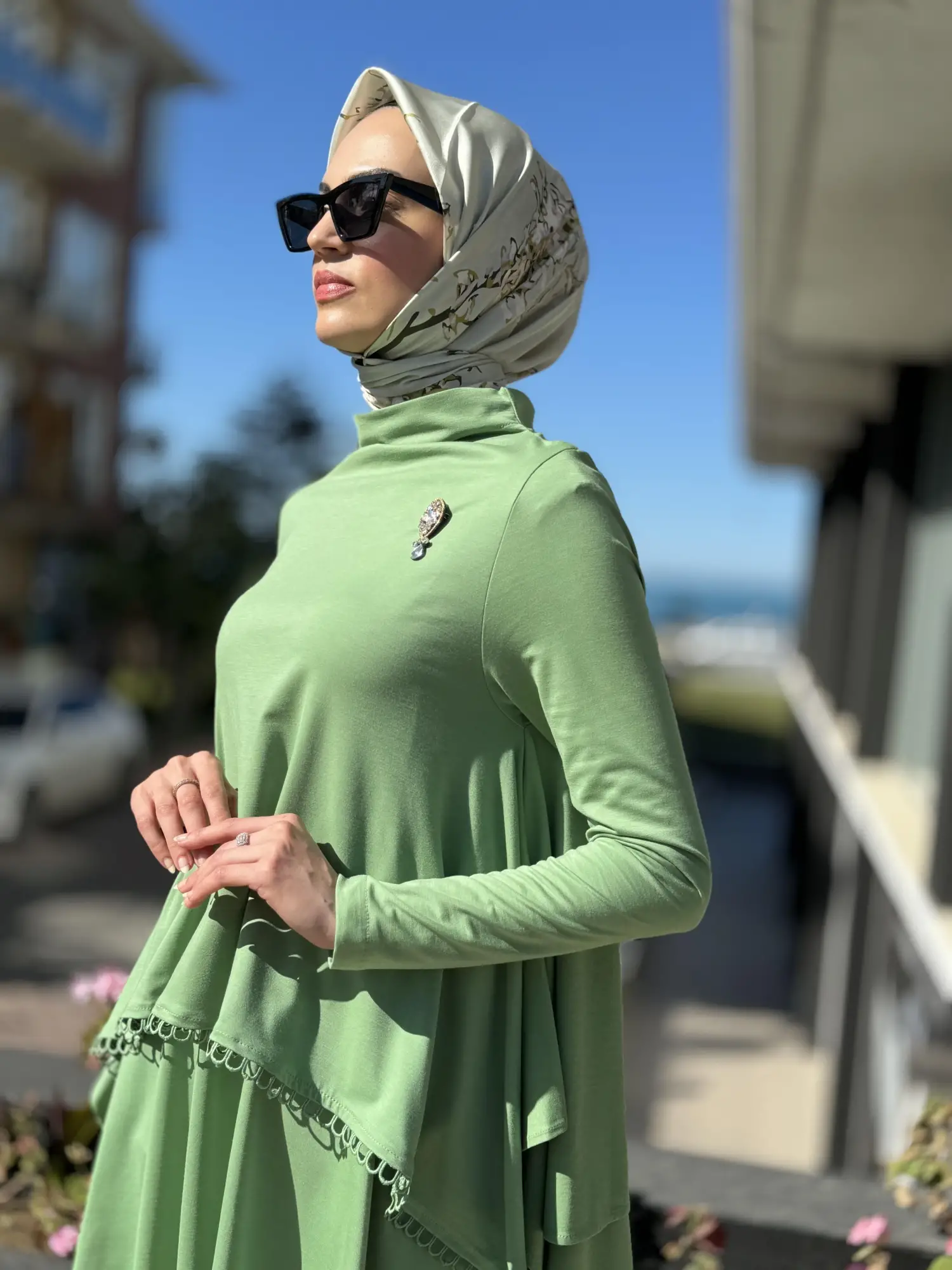 Qupra Üç Parçalı Modal Tunik Pantolon Takım QAY62031