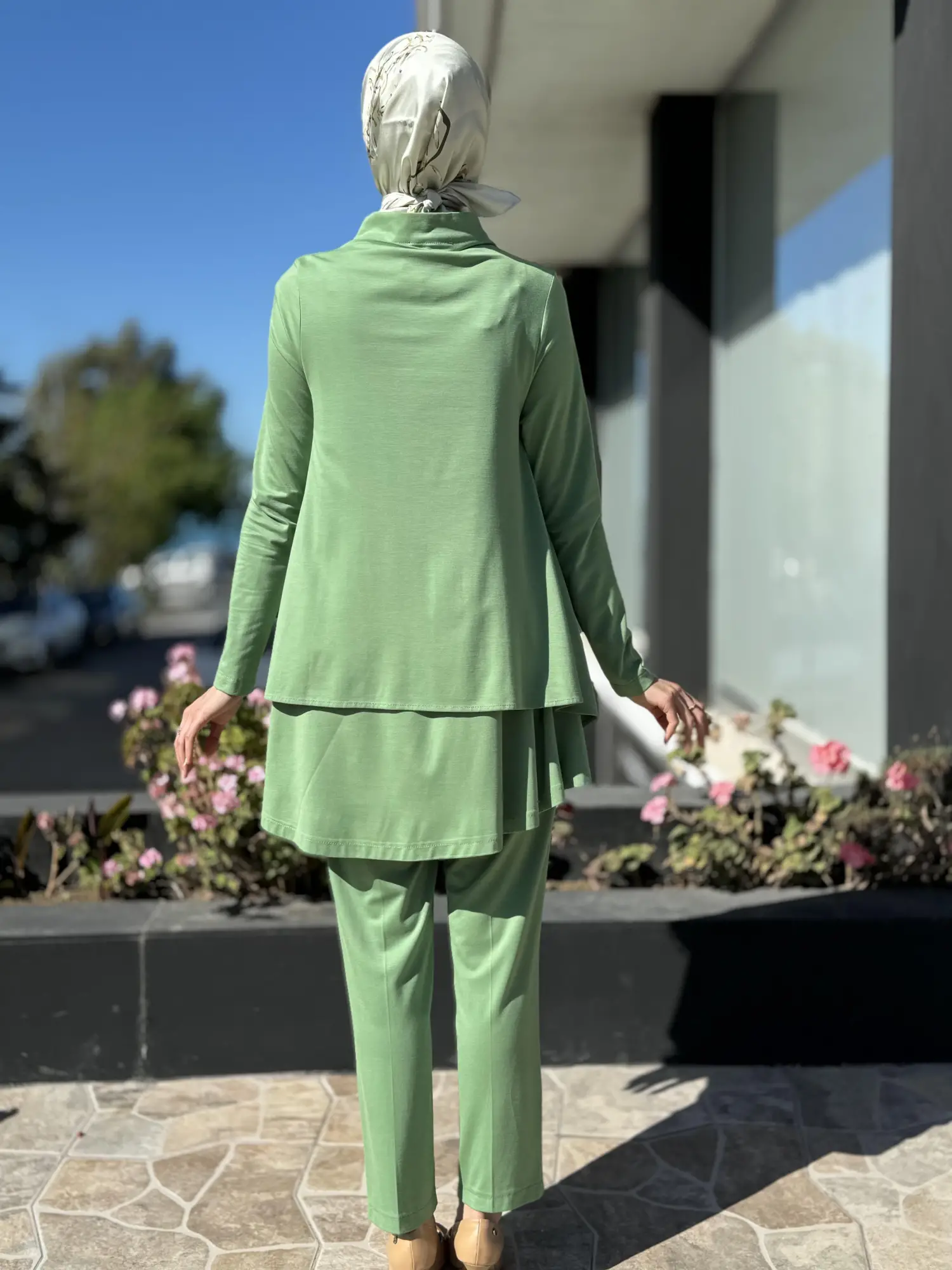 Qupra Üç Parçalı Modal Tunik Pantolon Takım QAY62031