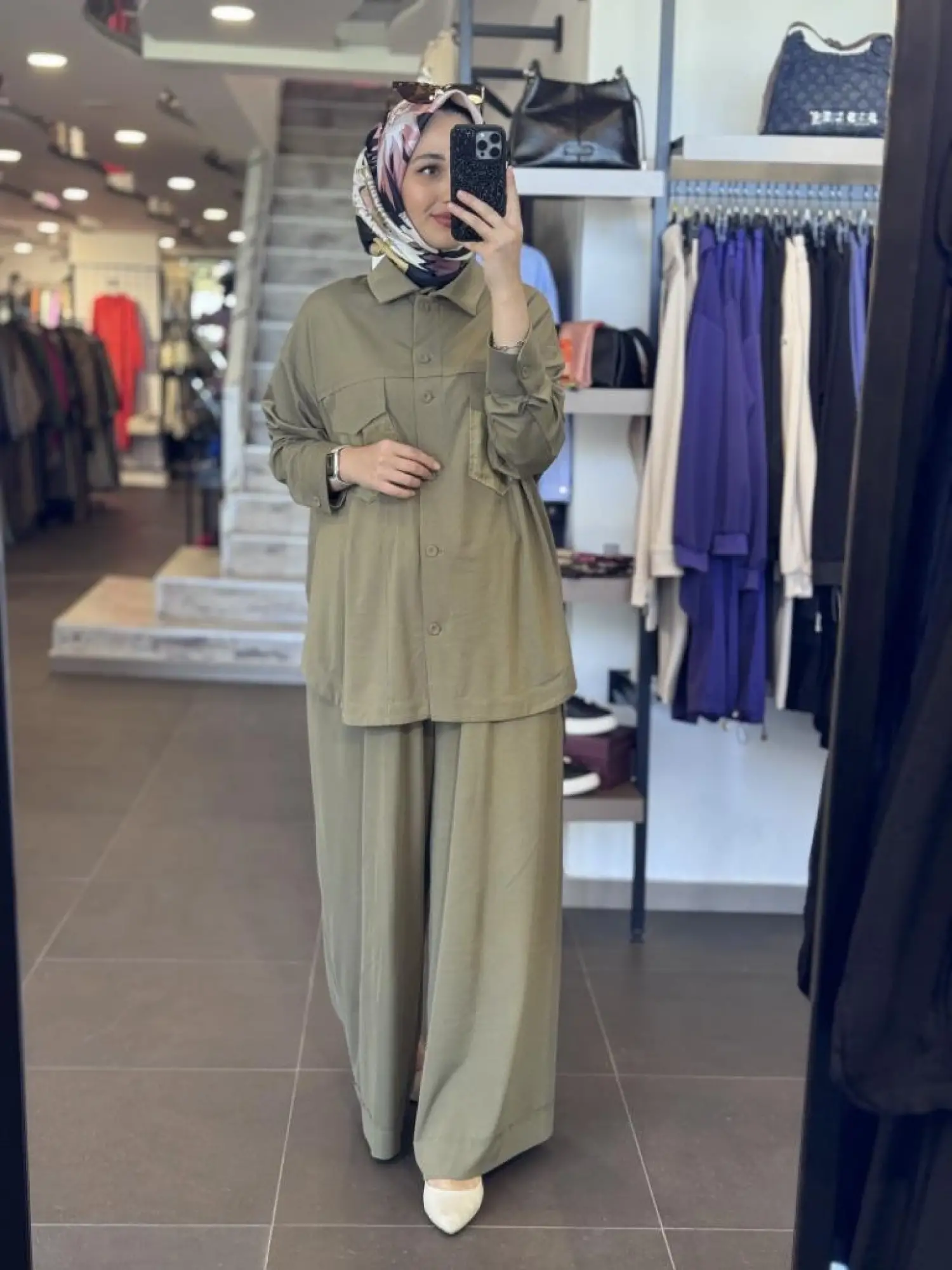 Qupra Viscon Gömlek Pantolon Takım WAB82050