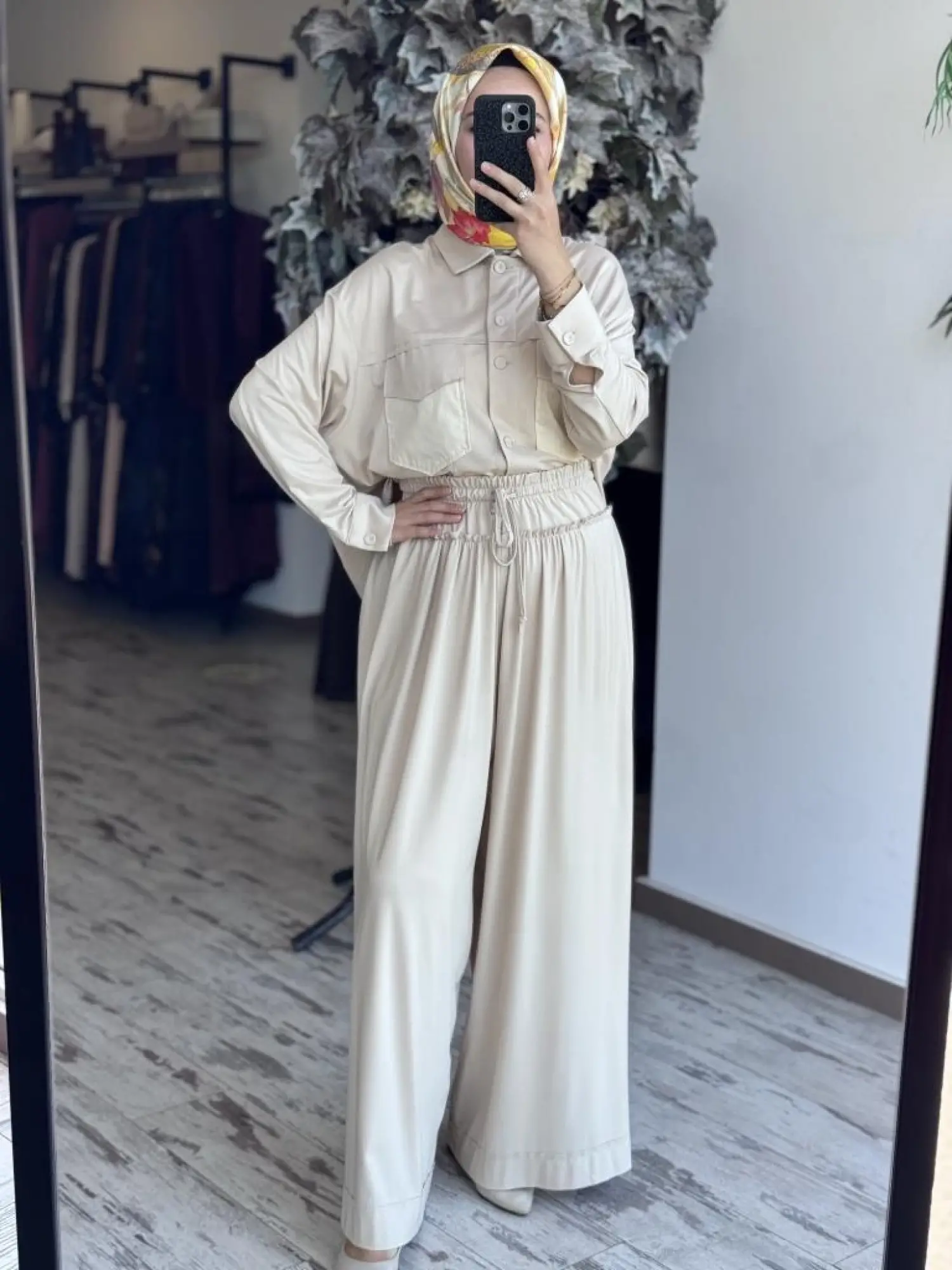 Qupra Viscon Gömlek Pantolon Takım WAB82050