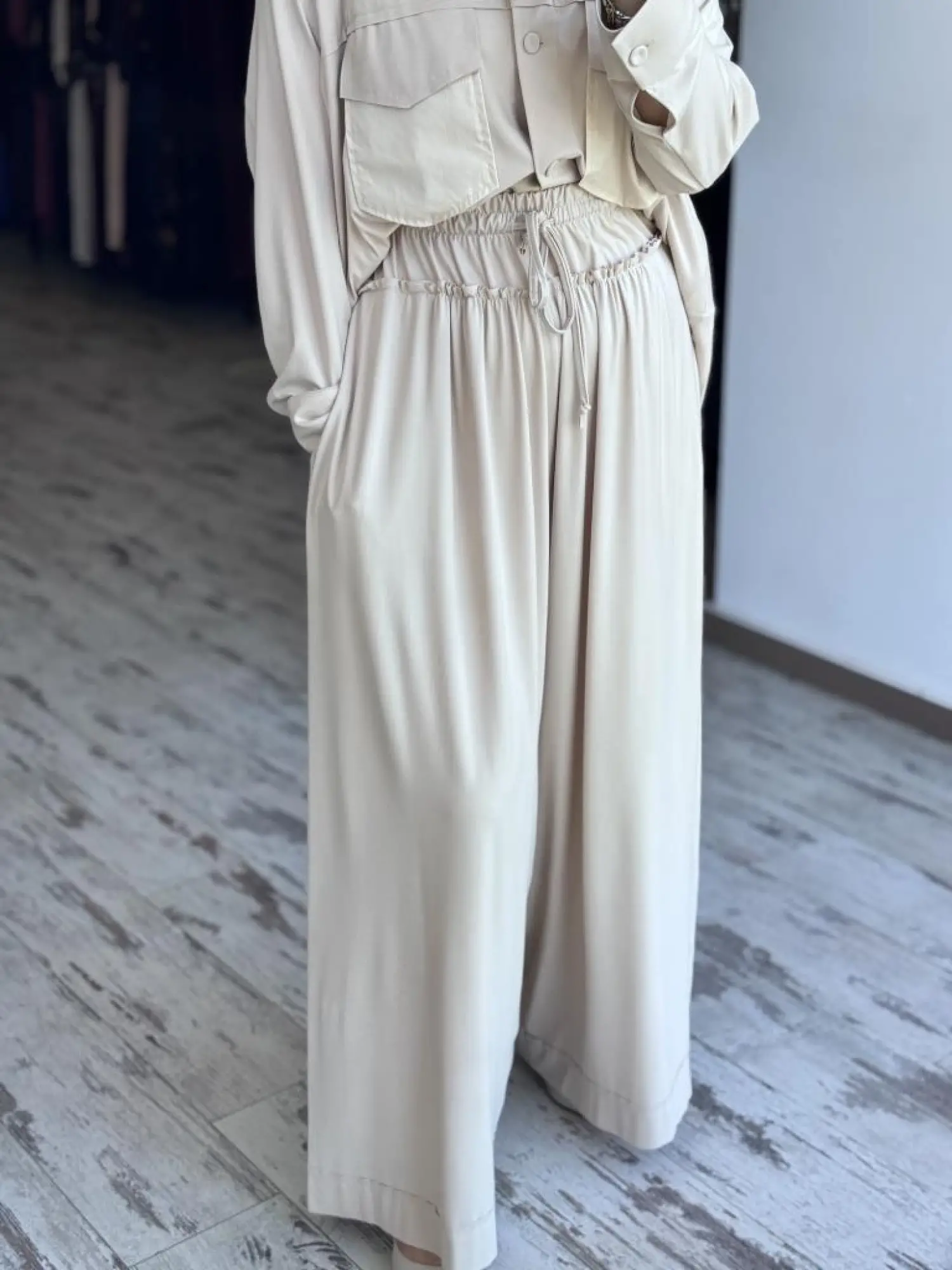 Qupra Viscon Gömlek Pantolon Takım WAB82050