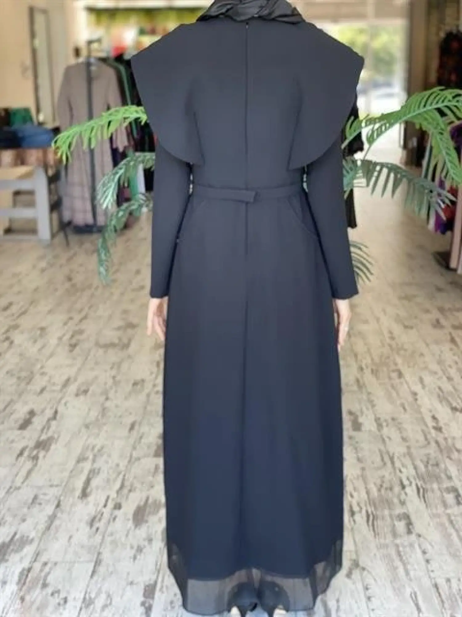 SENNA Arcıa Siyah Tesettür Abiye Elbise 3010S23