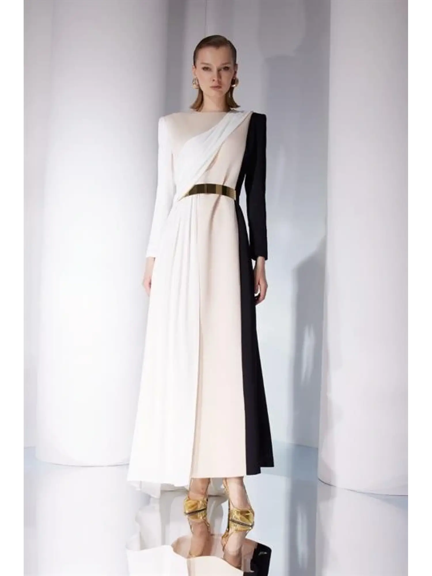 SENNA Corınne Somon Abiye Elbise 3017S23