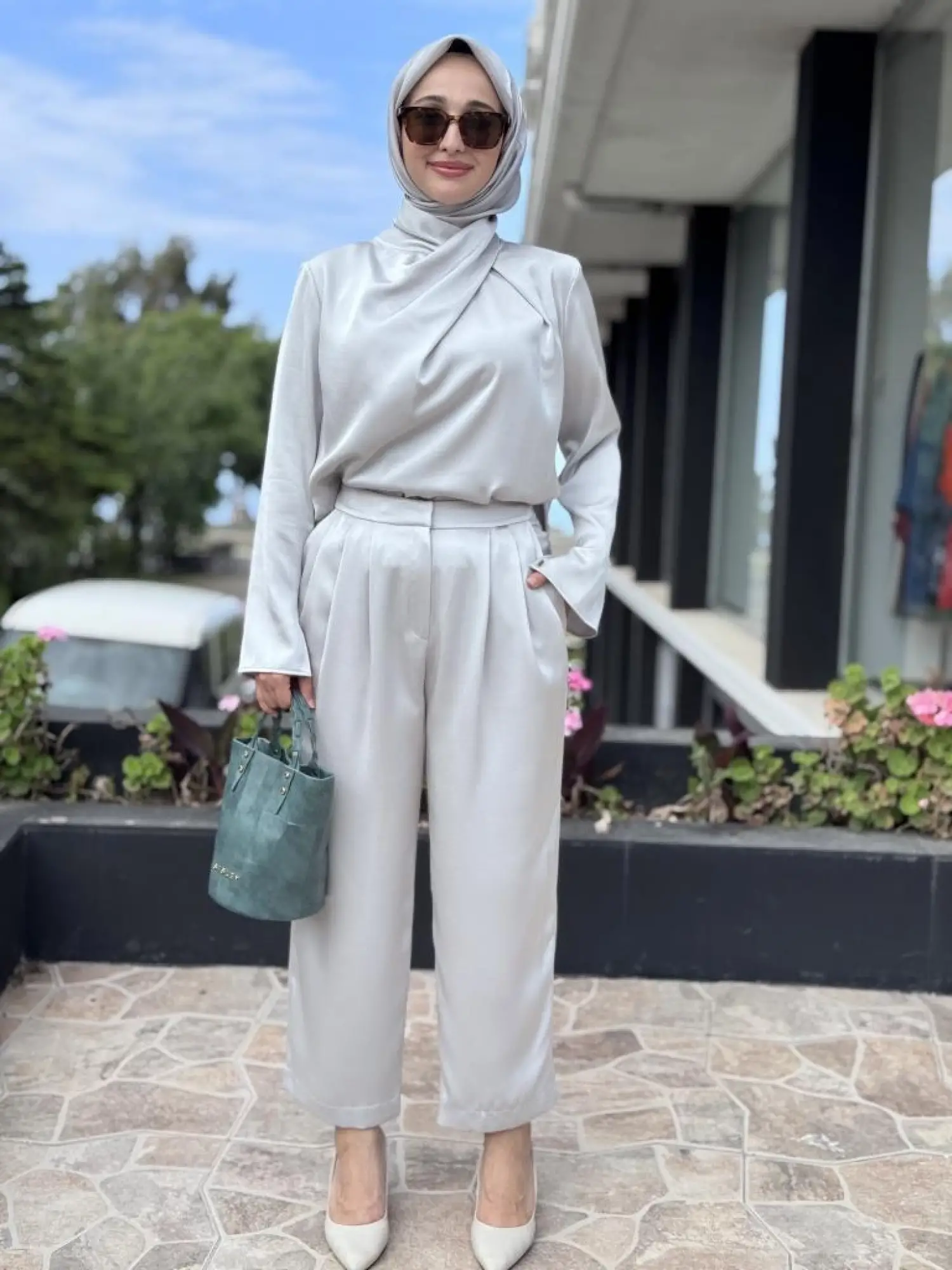 SENNA Cristalle Bluz Pantolon Takım SD20017C