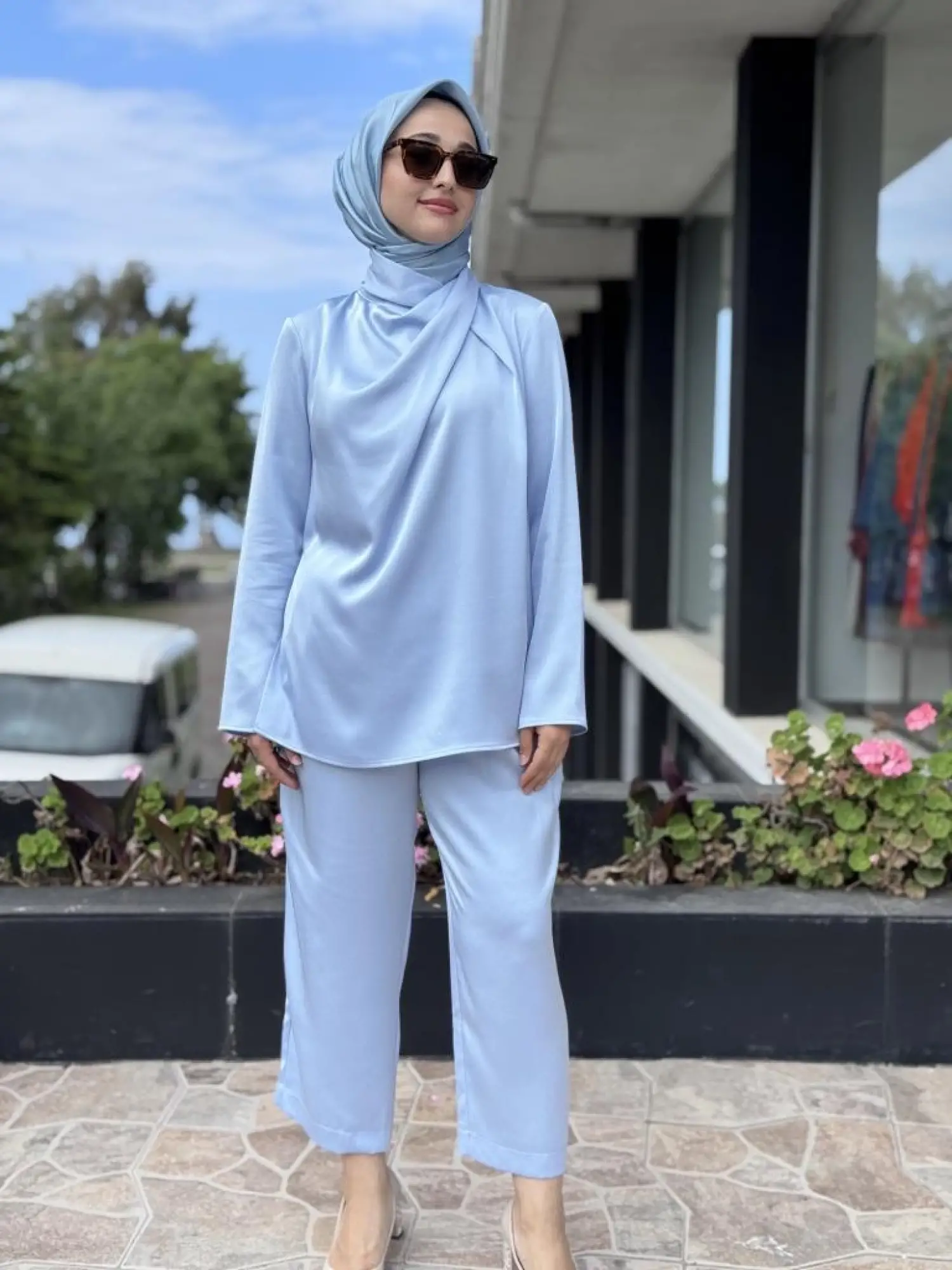 SENNA Cristalle Bluz Pantolon Takım SD20017C