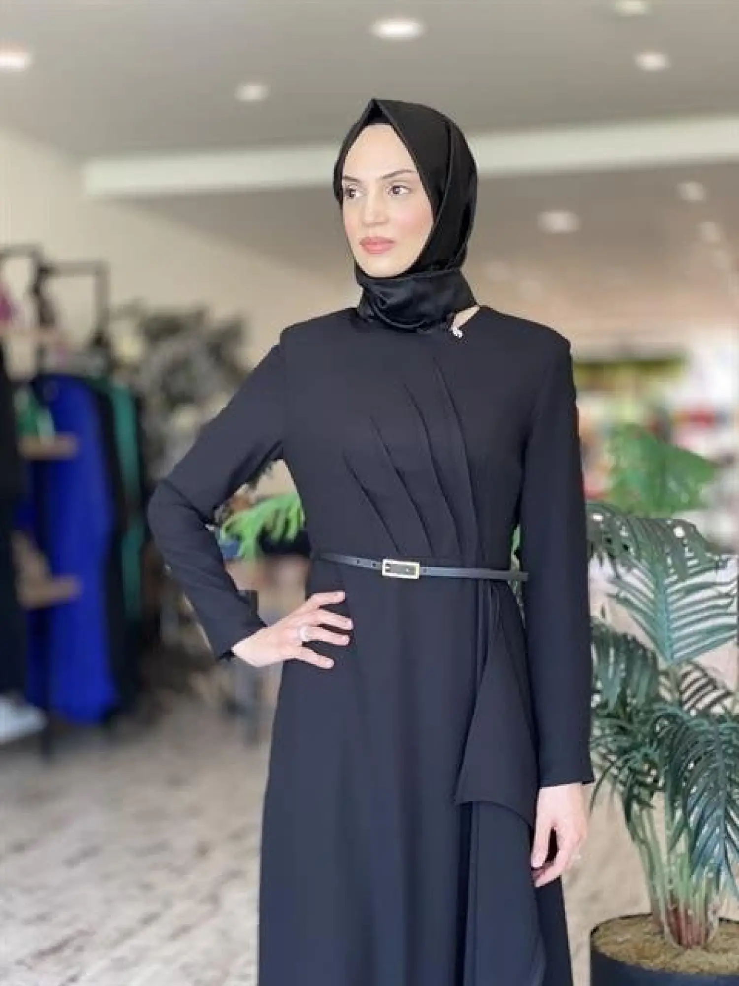 SENNA Fame Siyah Abiye Elbise 3009S23