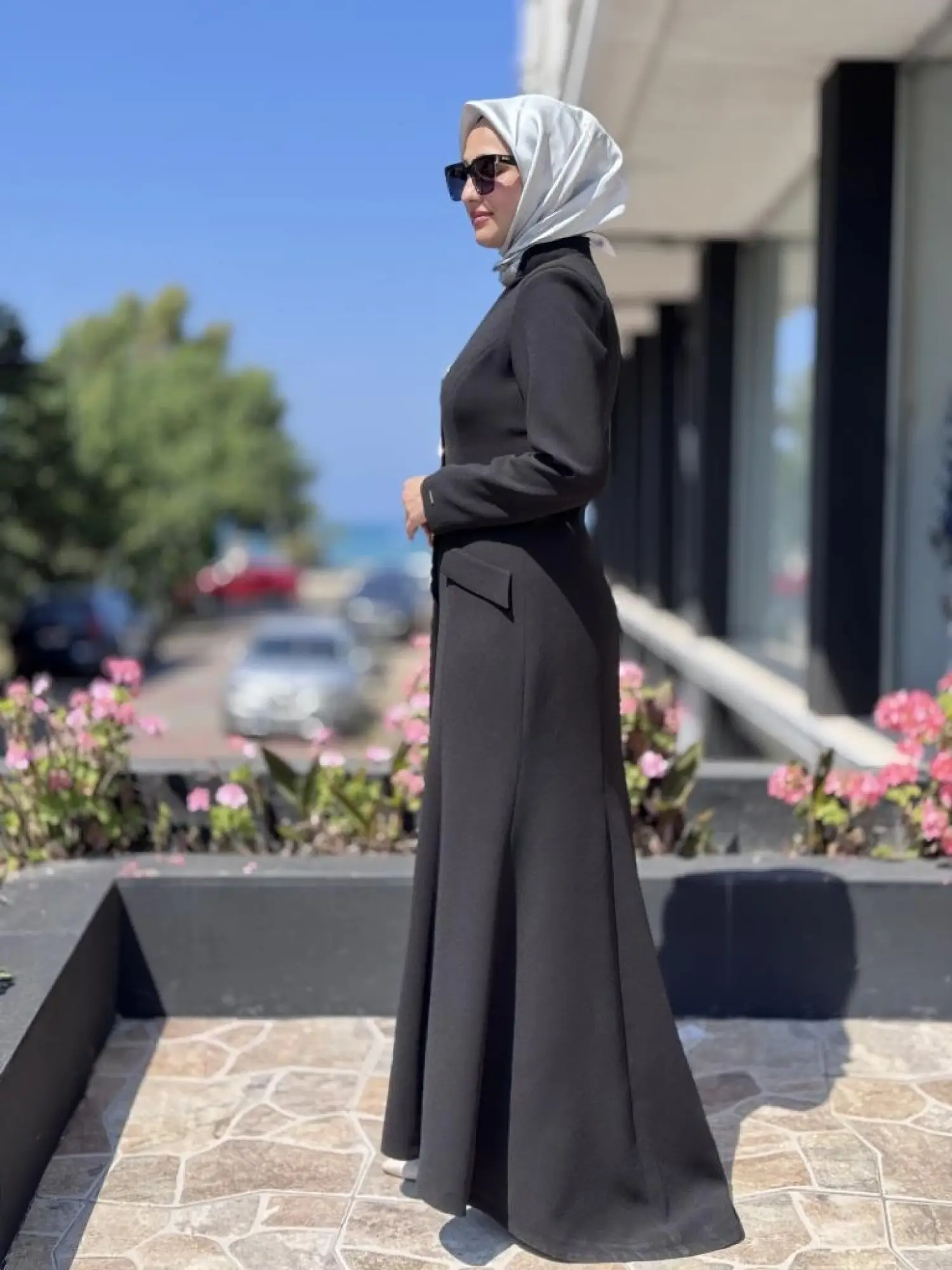 SENNA Hemera Düğmeli Tesettür Abiye Elbise SD2530037