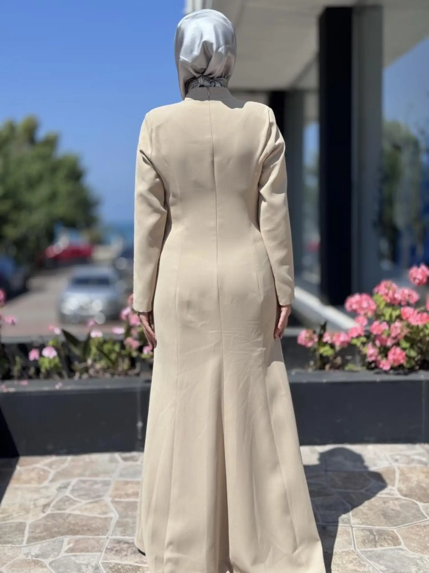 SENNA Hemera Düğmeli Tesettür Abiye Elbise SD2530037