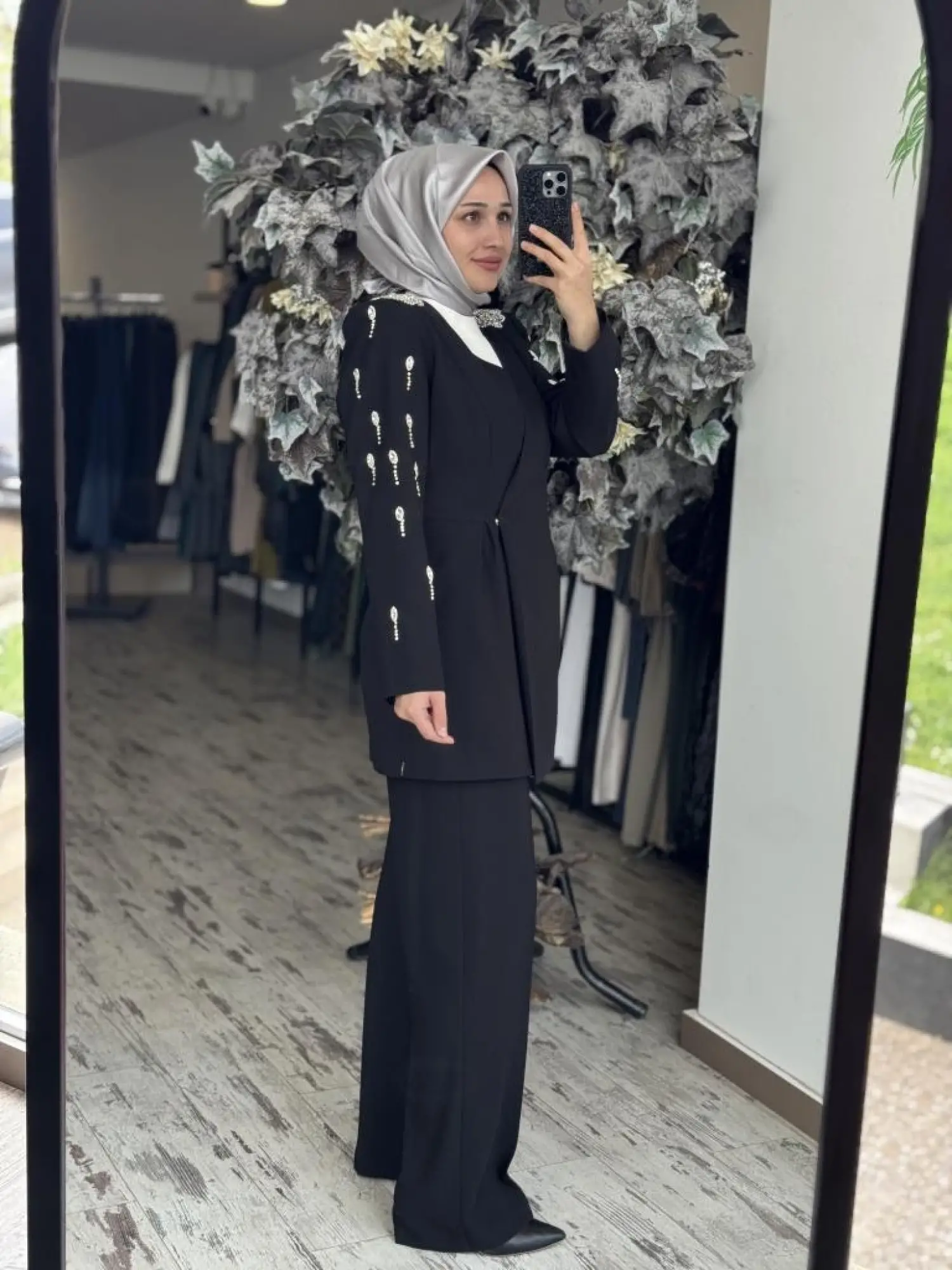 SENNA Infınıty Taşlı Ceket Pantolon Şık Takım SD90046