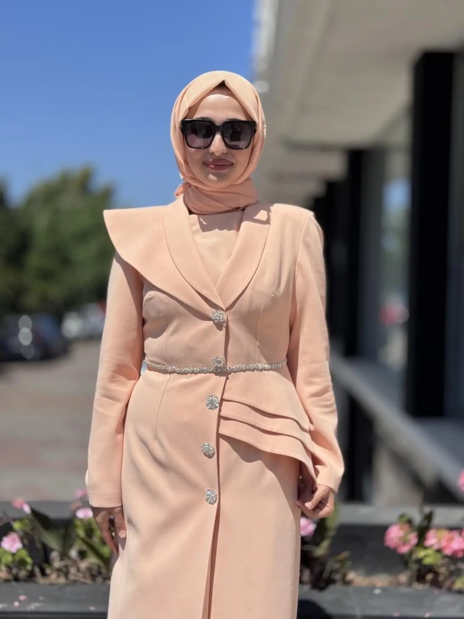 SENNA Liana Kristal Taşlı Ceket Elbise SD2530052