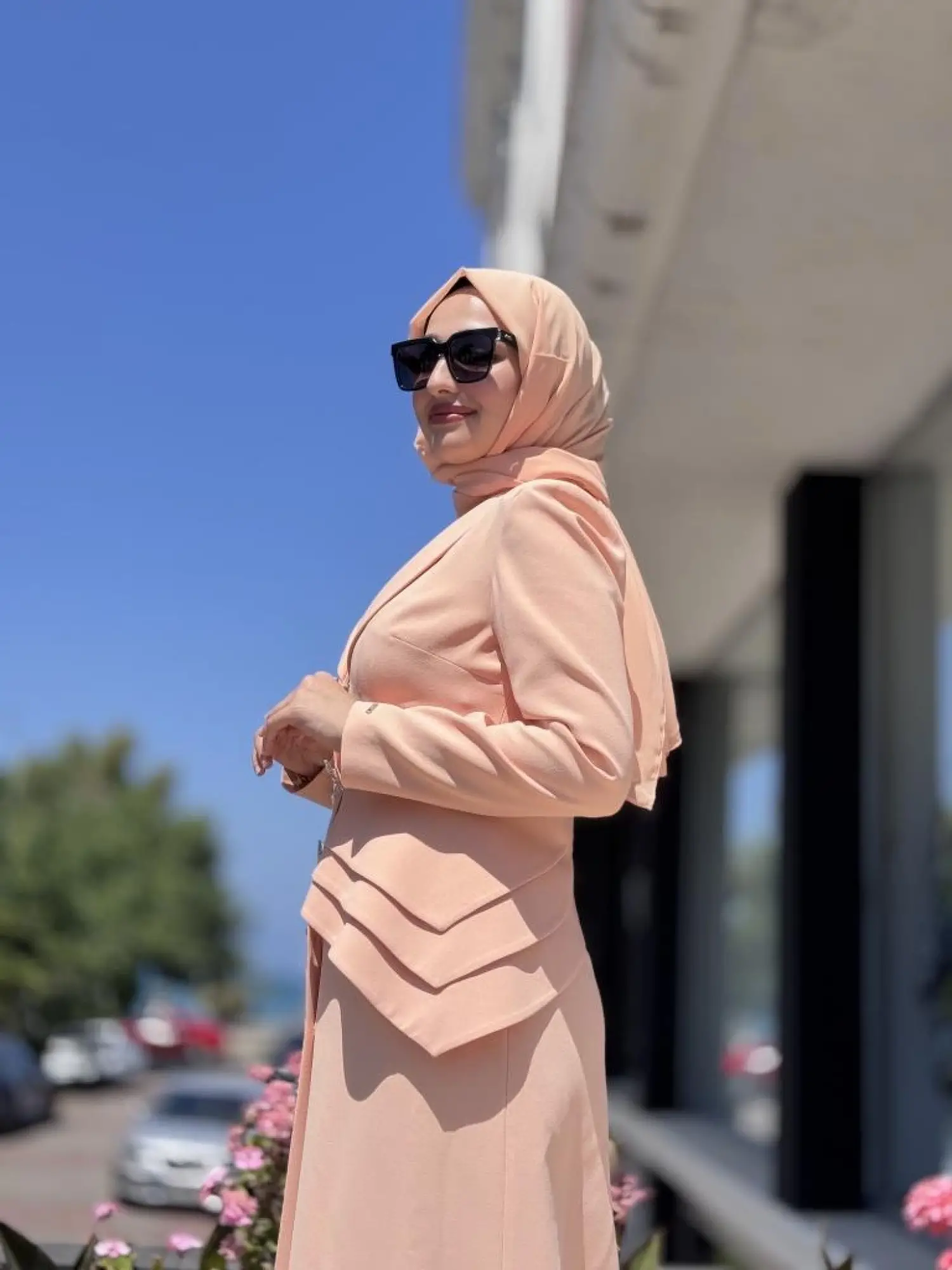 SENNA Liana Kristal Taşlı Ceket Elbise SD2530052