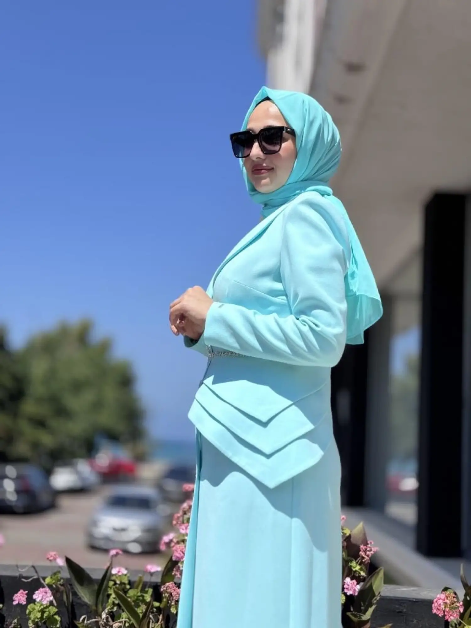 SENNA Liana Kristal Taşlı Ceket Elbise SD2530052