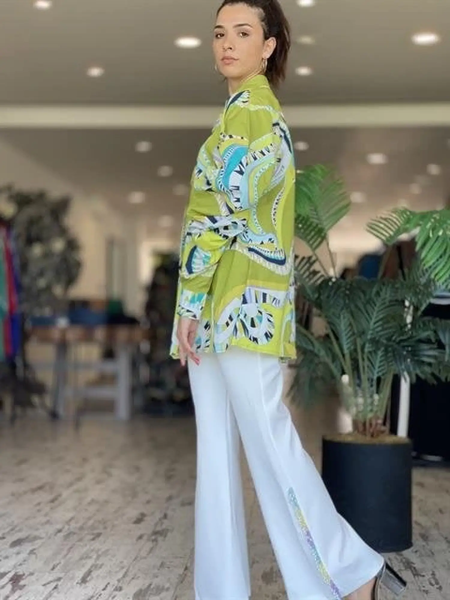 SENNA Lionara Paçası Taşlı İspanyol Pantolon 5011S23