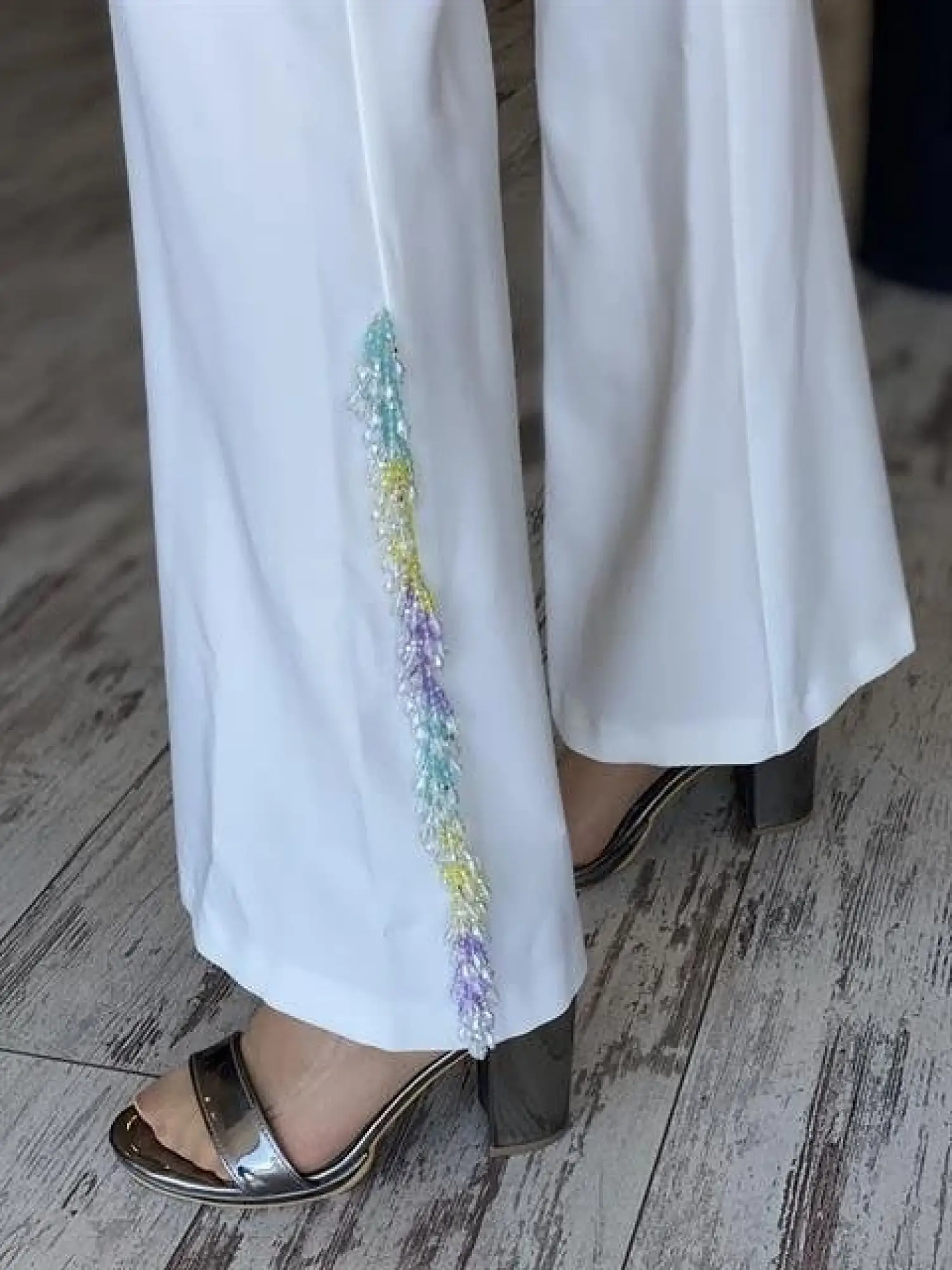 SENNA Lionara Paçası Taşlı İspanyol Pantolon 5011S23