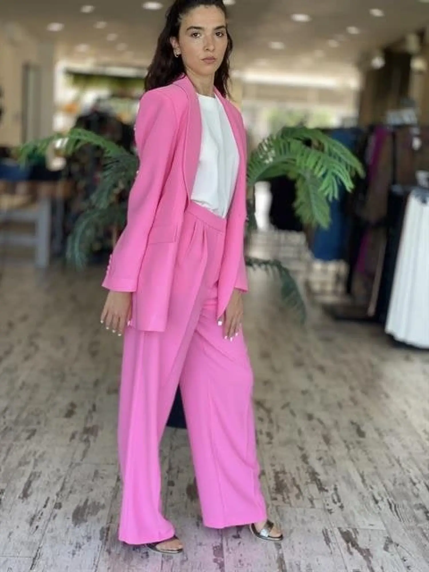 SENNA Lucinda Pembe Ceket/Pantolon Takım 9047S23