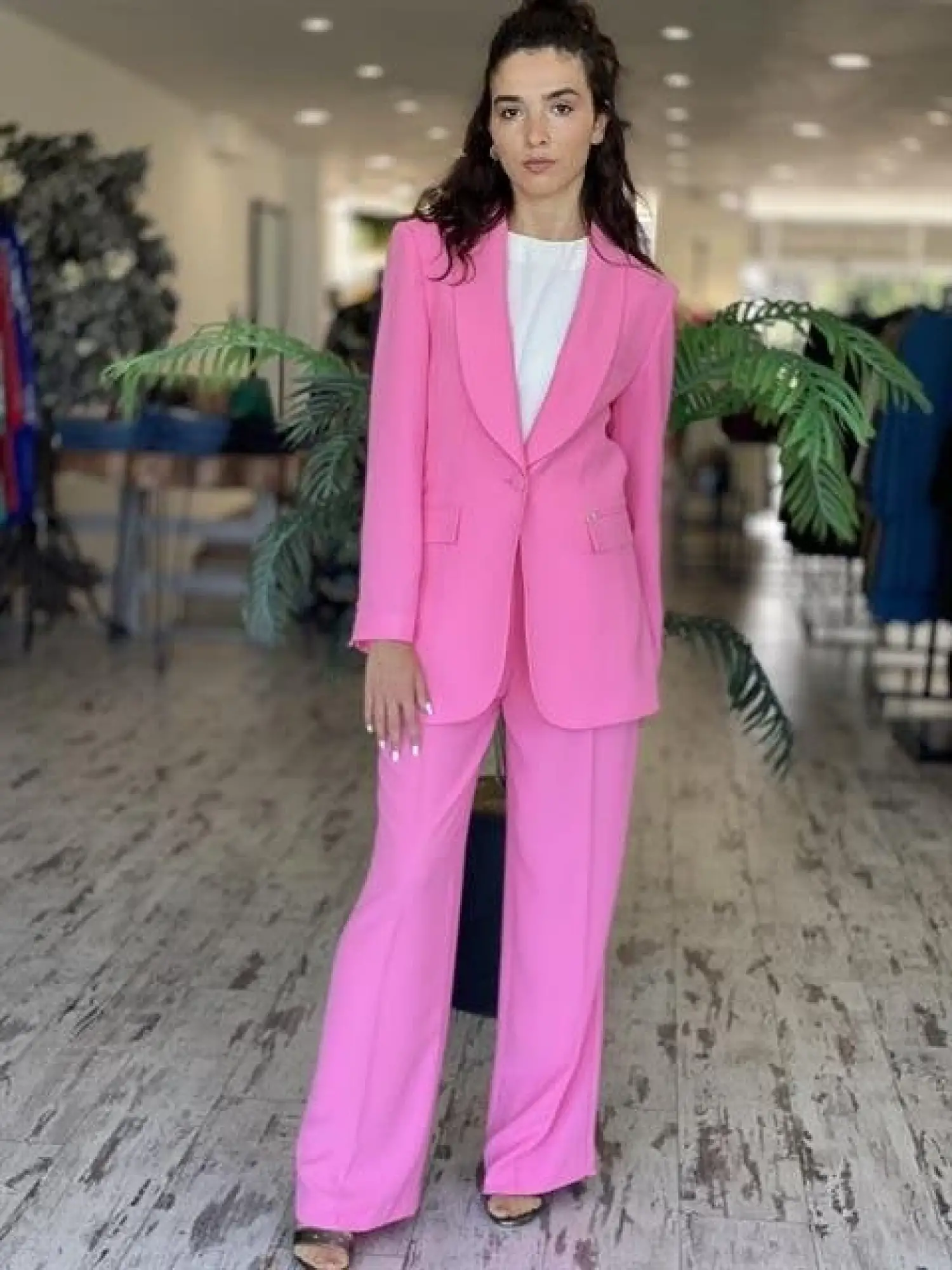 SENNA Lucinda Pembe Ceket/Pantolon Takım 9047S23