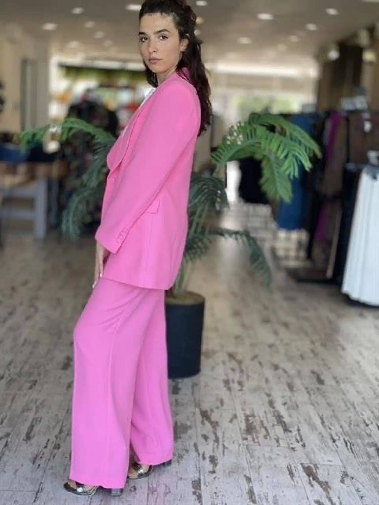 SENNA Lucinda Pembe Ceket/Pantolon Takım 9047S23