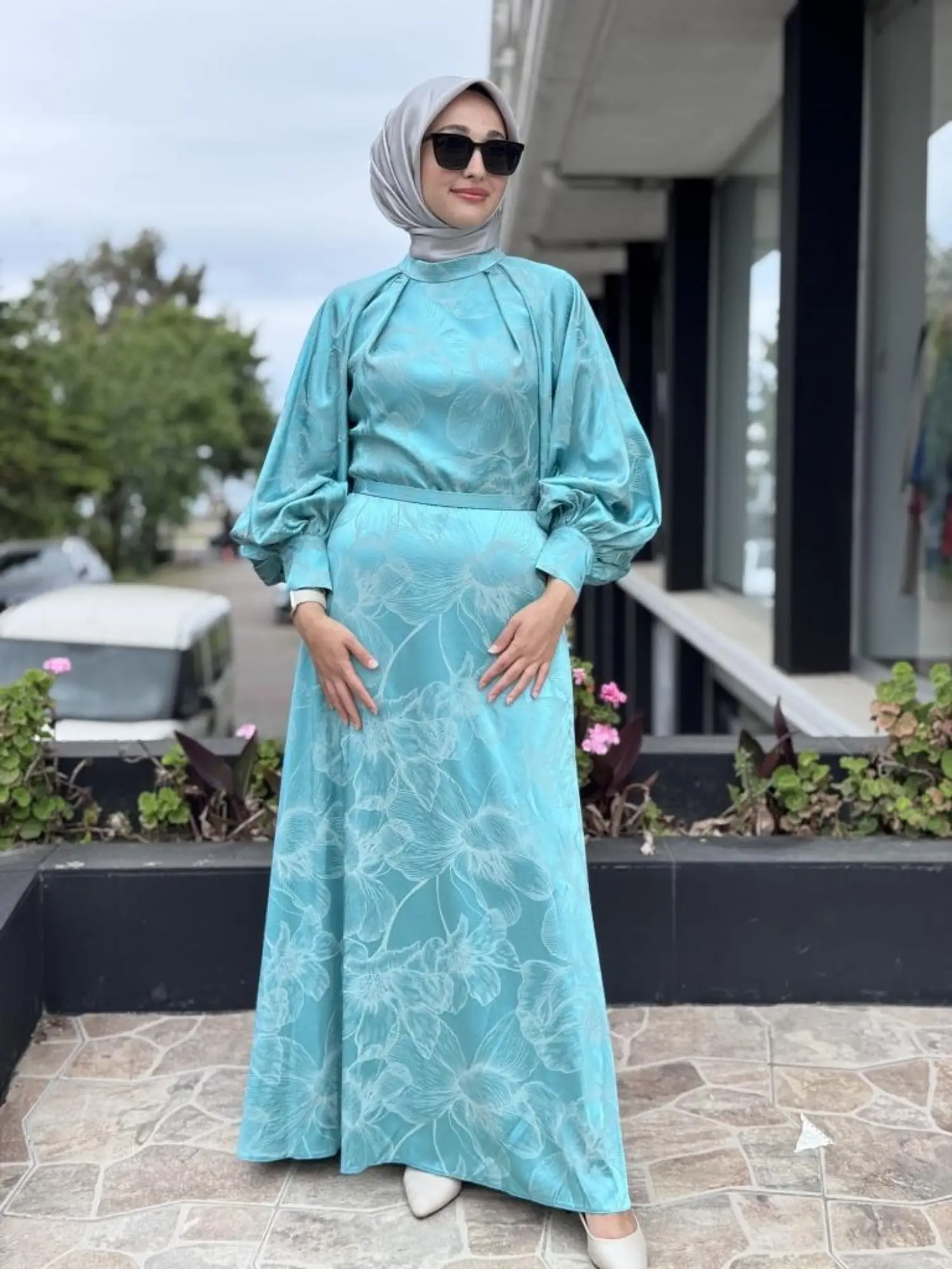 SENNA Marıposa Tesettür Abiye Elbise SD2530041