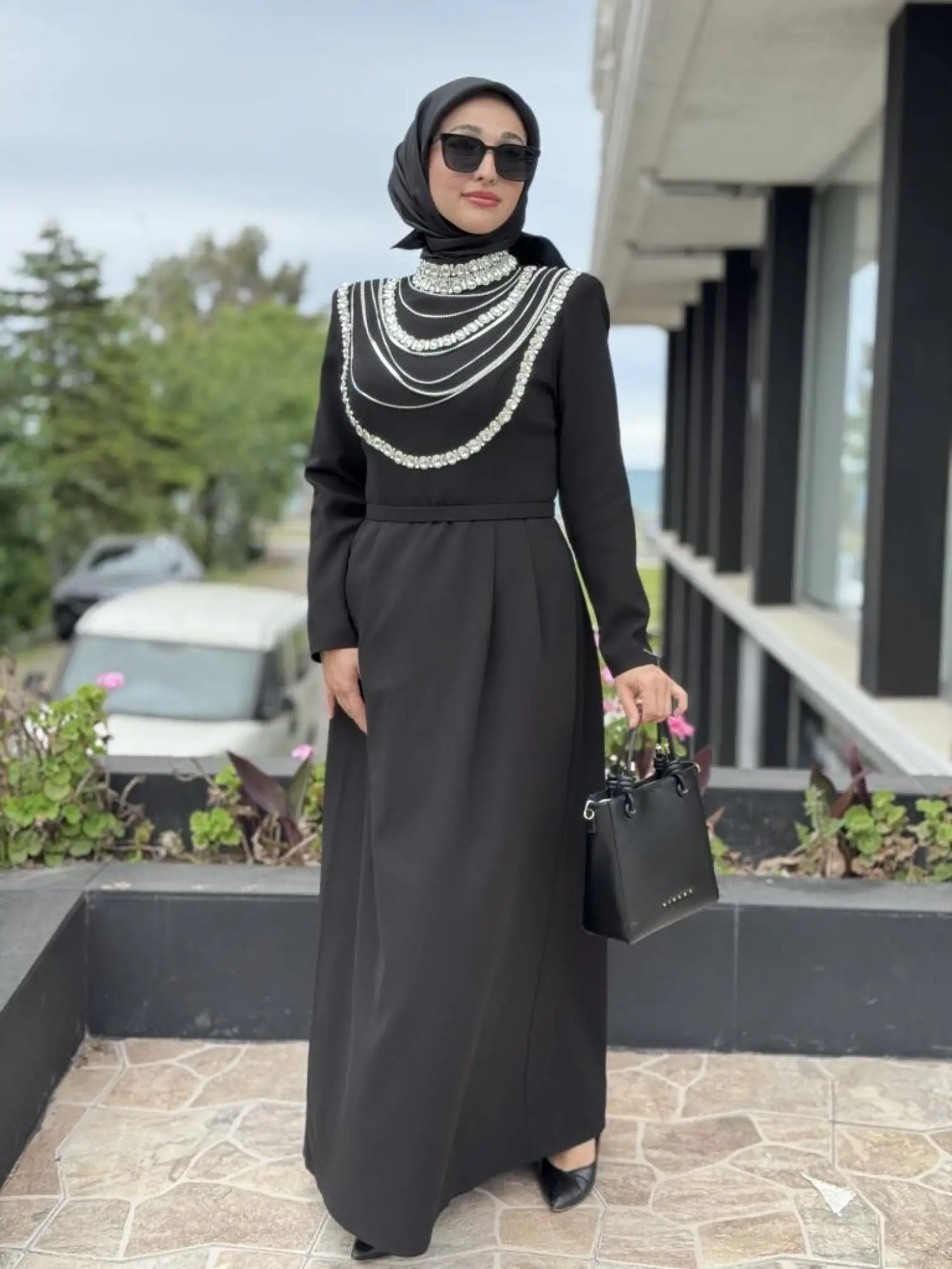 SENNA Menta Clara Tesettür Abiye Dress SD2530014