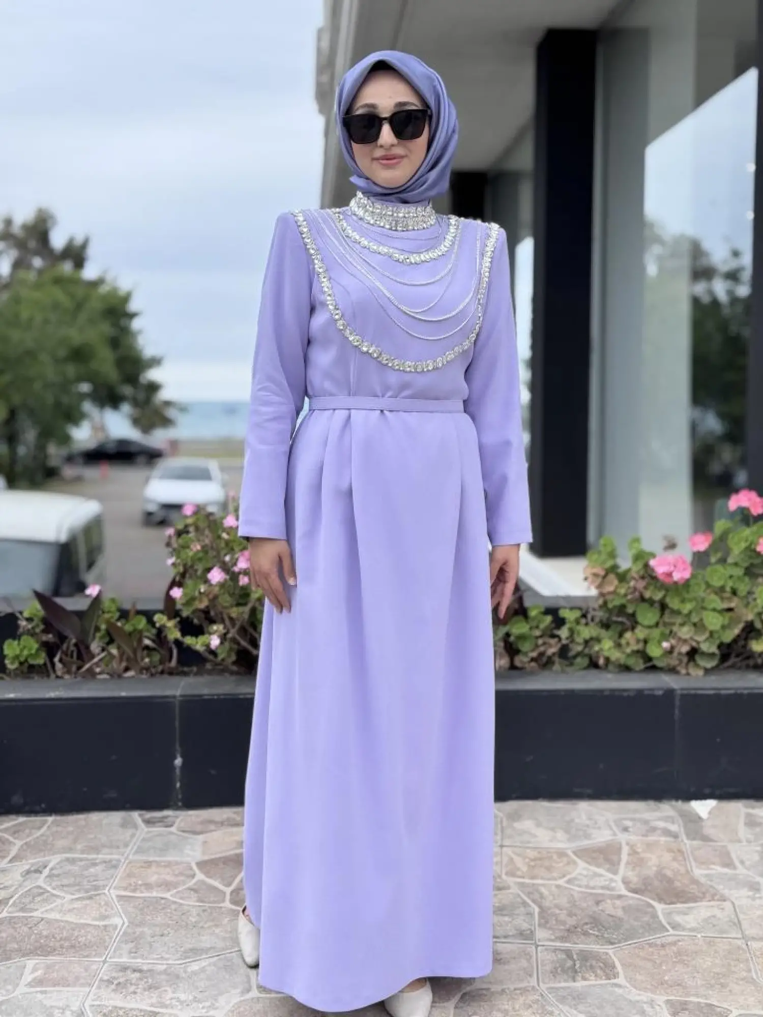 SENNA Menta Clara Tesettür Abiye Dress SD2530014