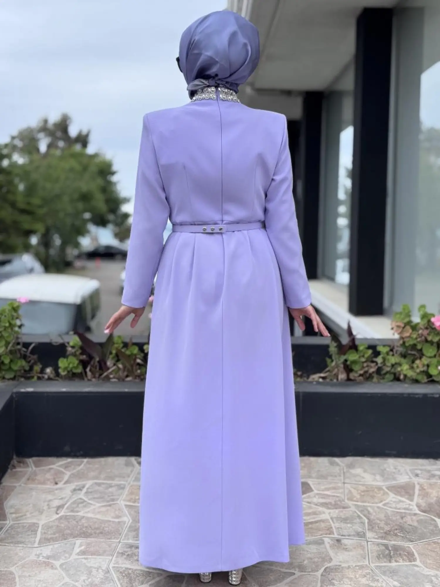 SENNA Menta Clara Tesettür Abiye Dress SD2530014