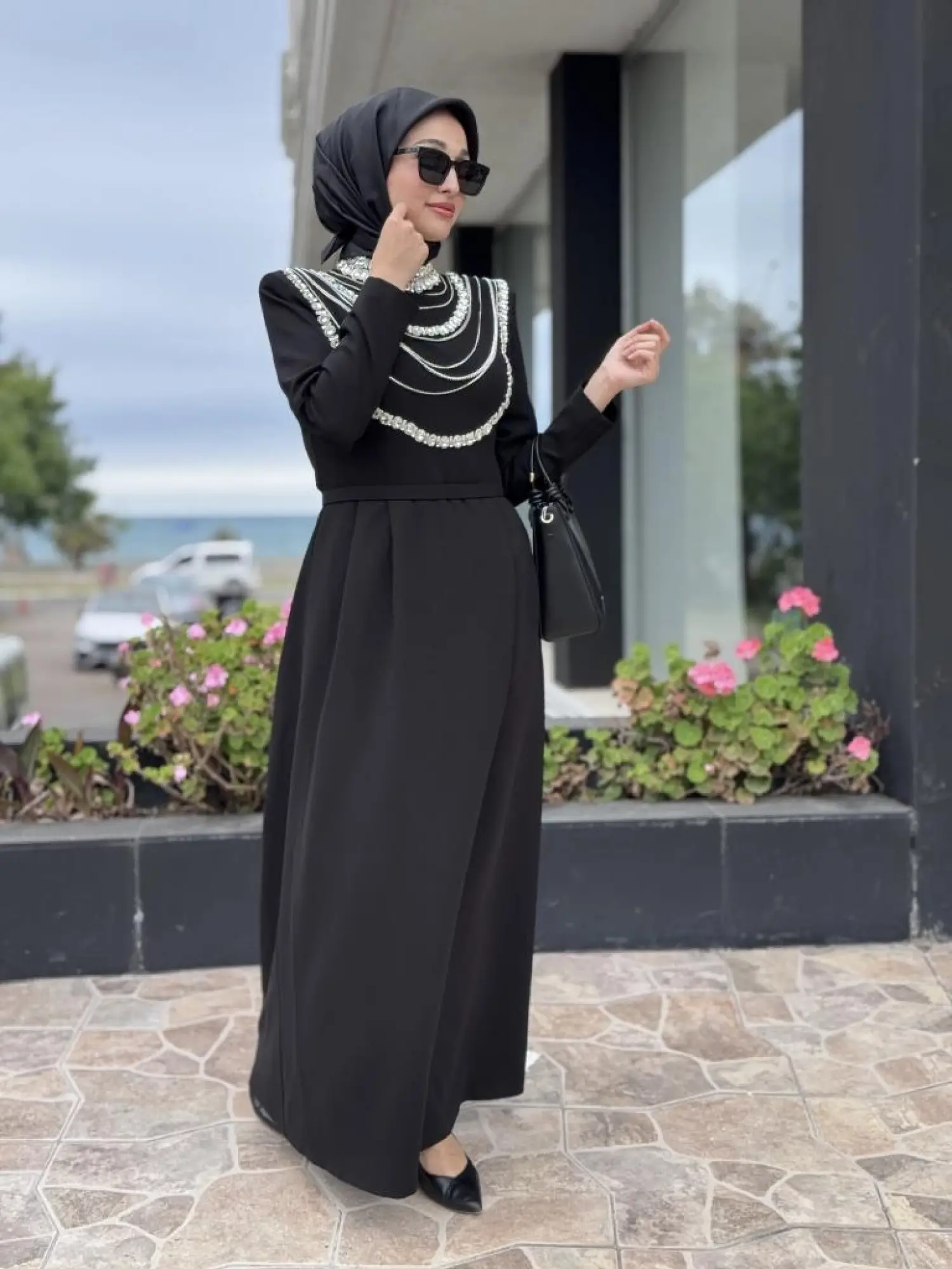 SENNA Menta Clara Tesettür Abiye Dress SD2530014