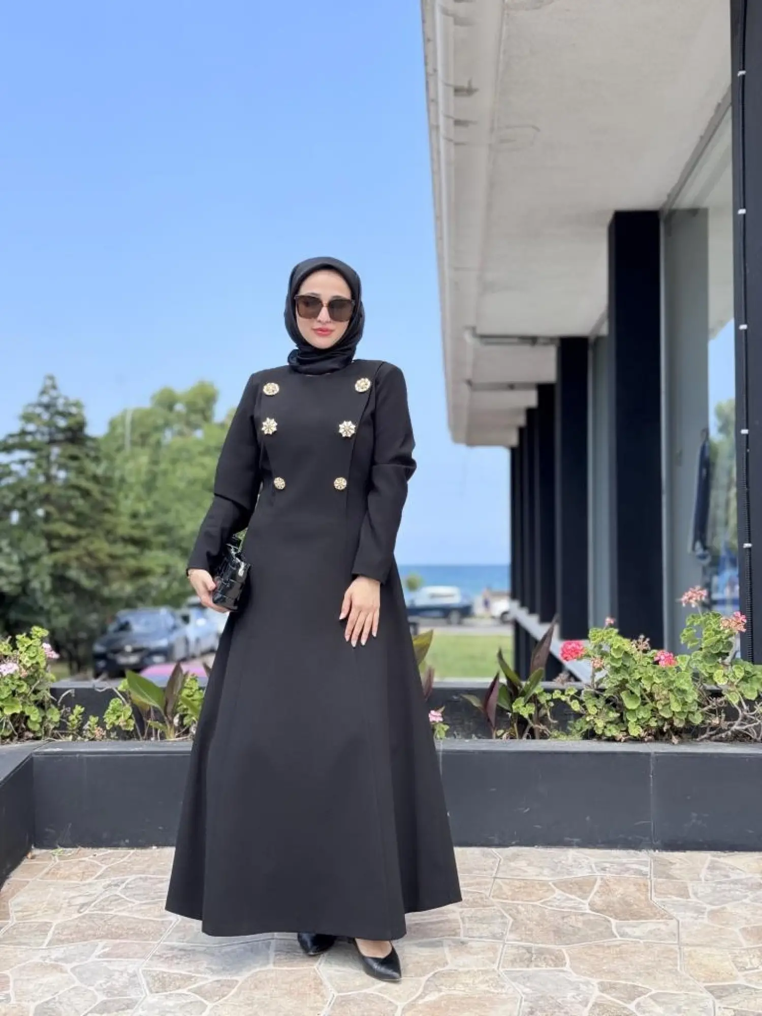 SENNA Menthe Tesettür Abiye Elbise SD2530034