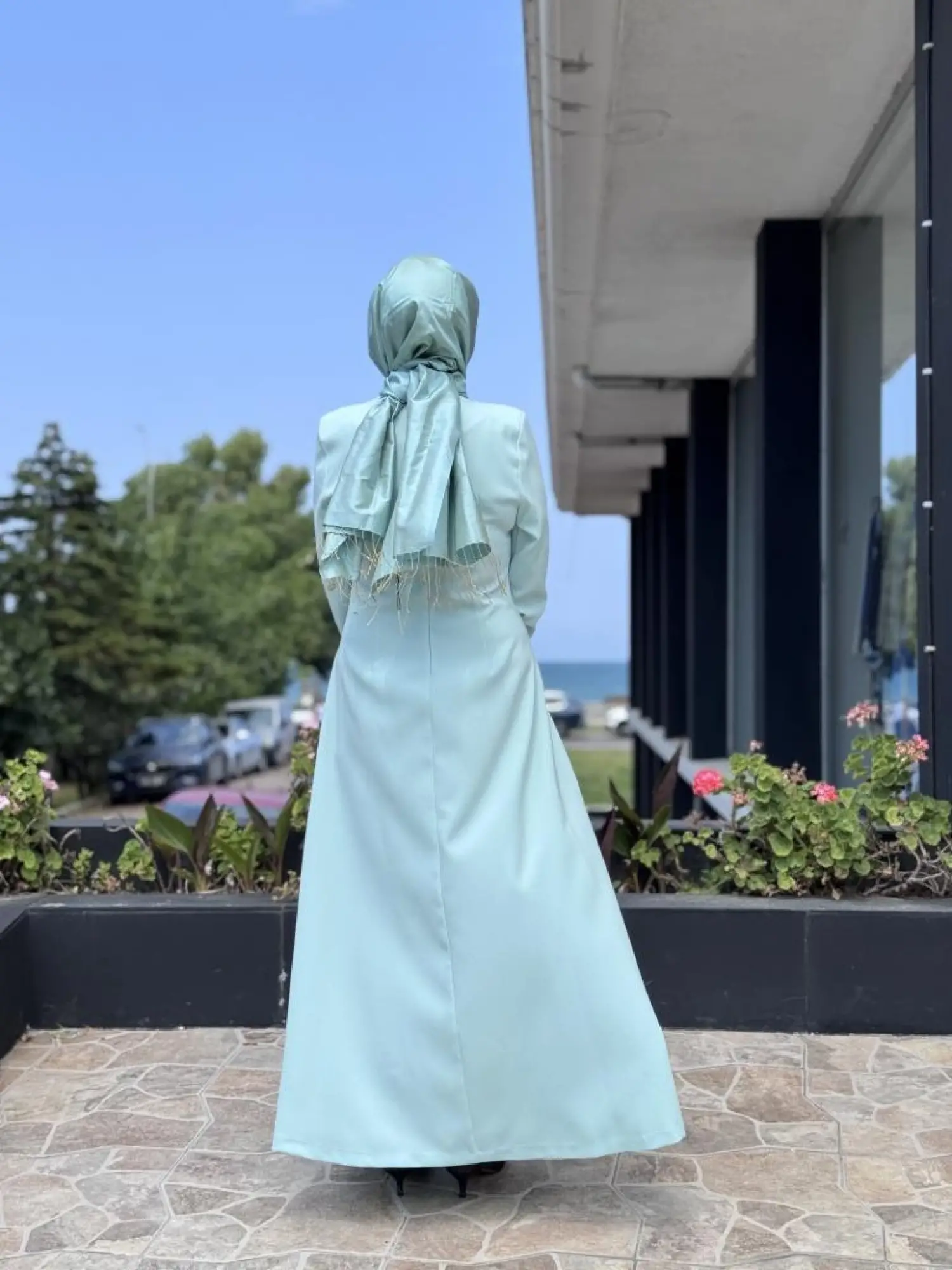 SENNA Menthe Tesettür Abiye Elbise SD2530034