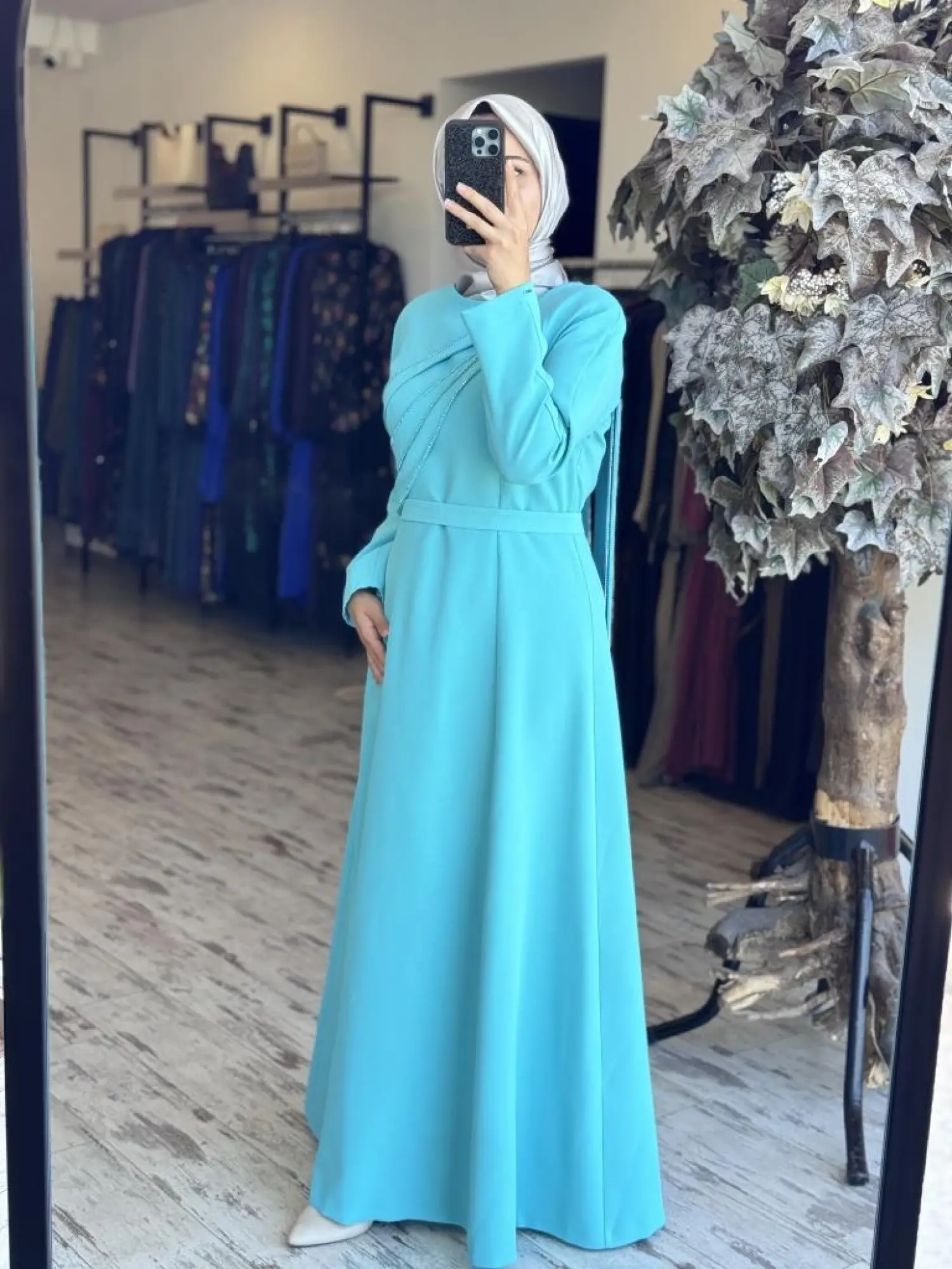 SENNA Opia Tesettür Abiye Elbise SD2530026