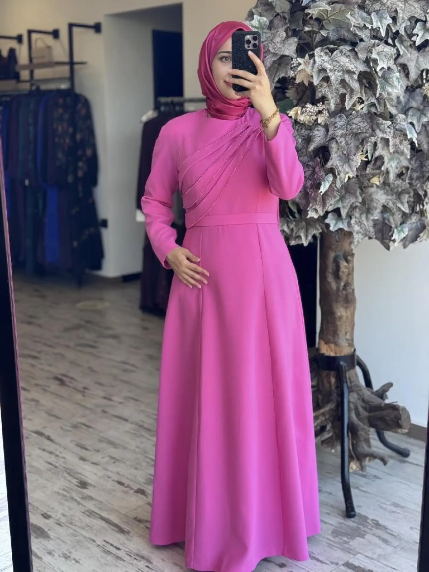 SENNA Opia Tesettür Abiye Elbise SD2530026