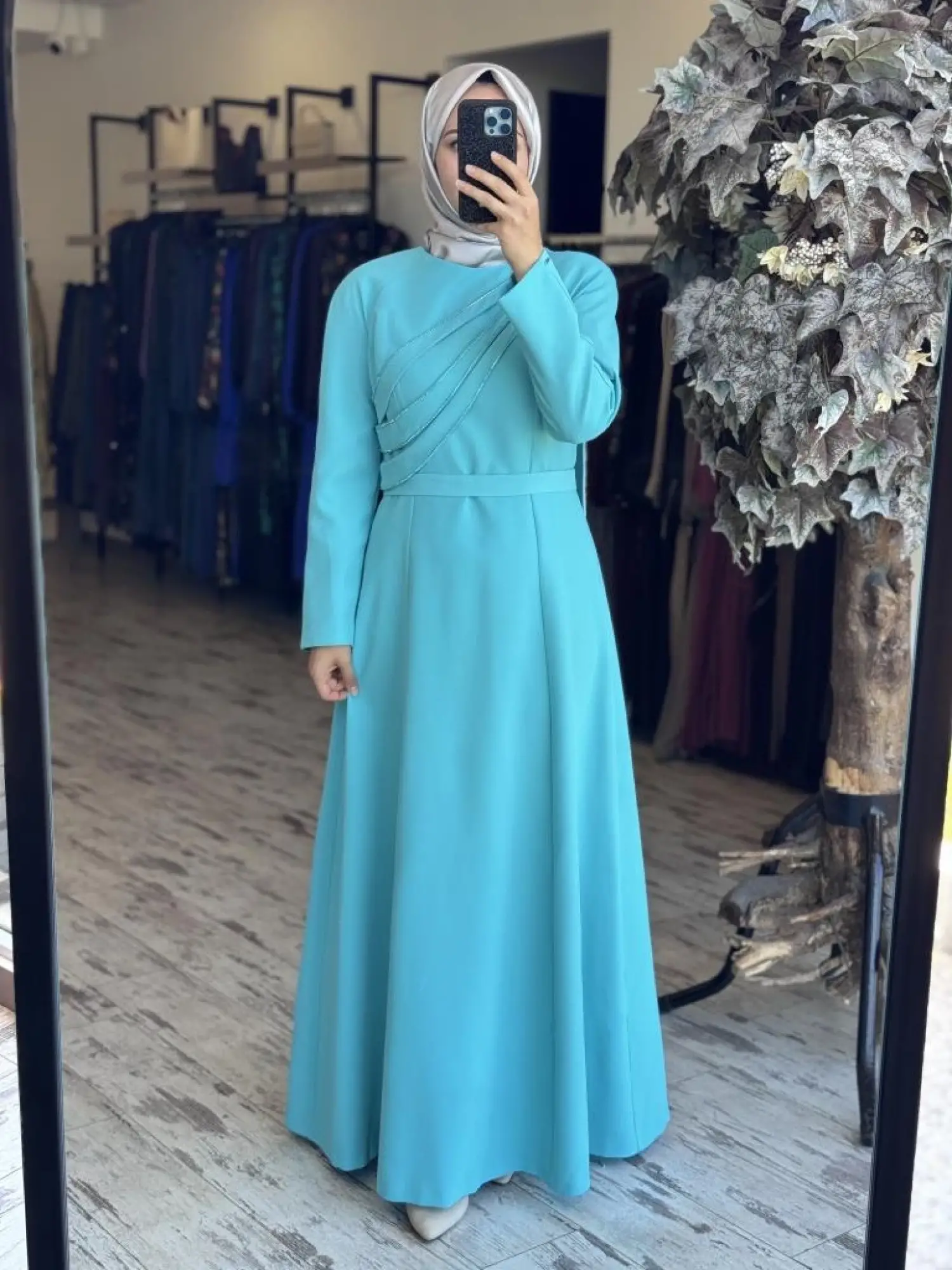 SENNA Opia Tesettür Abiye Elbise SD2530026