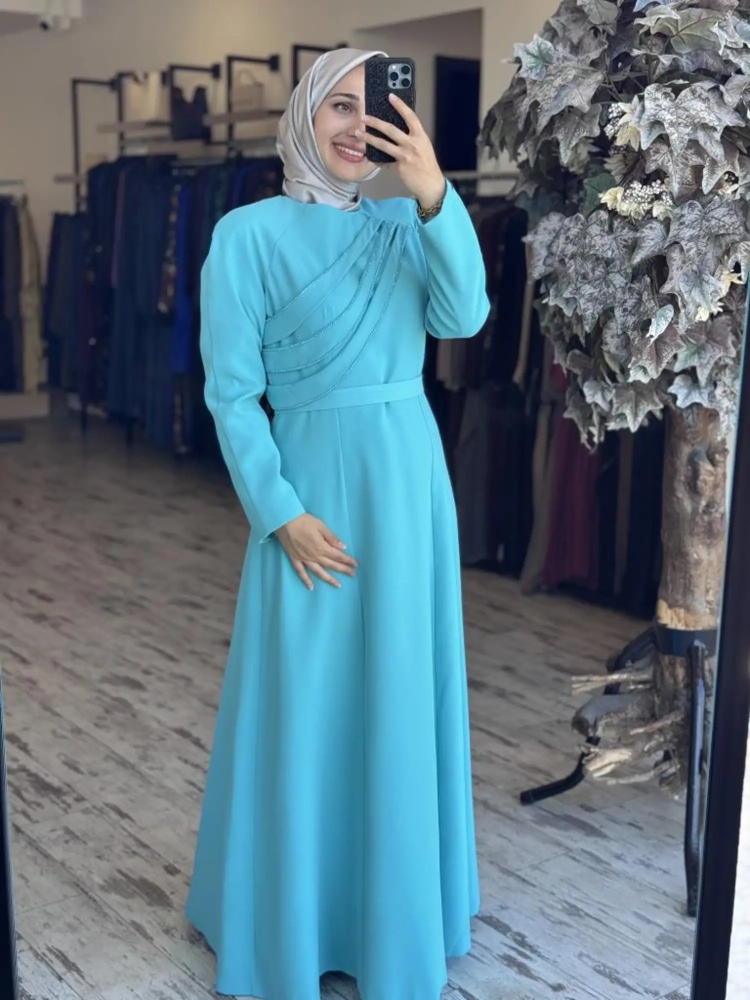 SENNA Opia Tesettür Abiye Elbise SD2530026