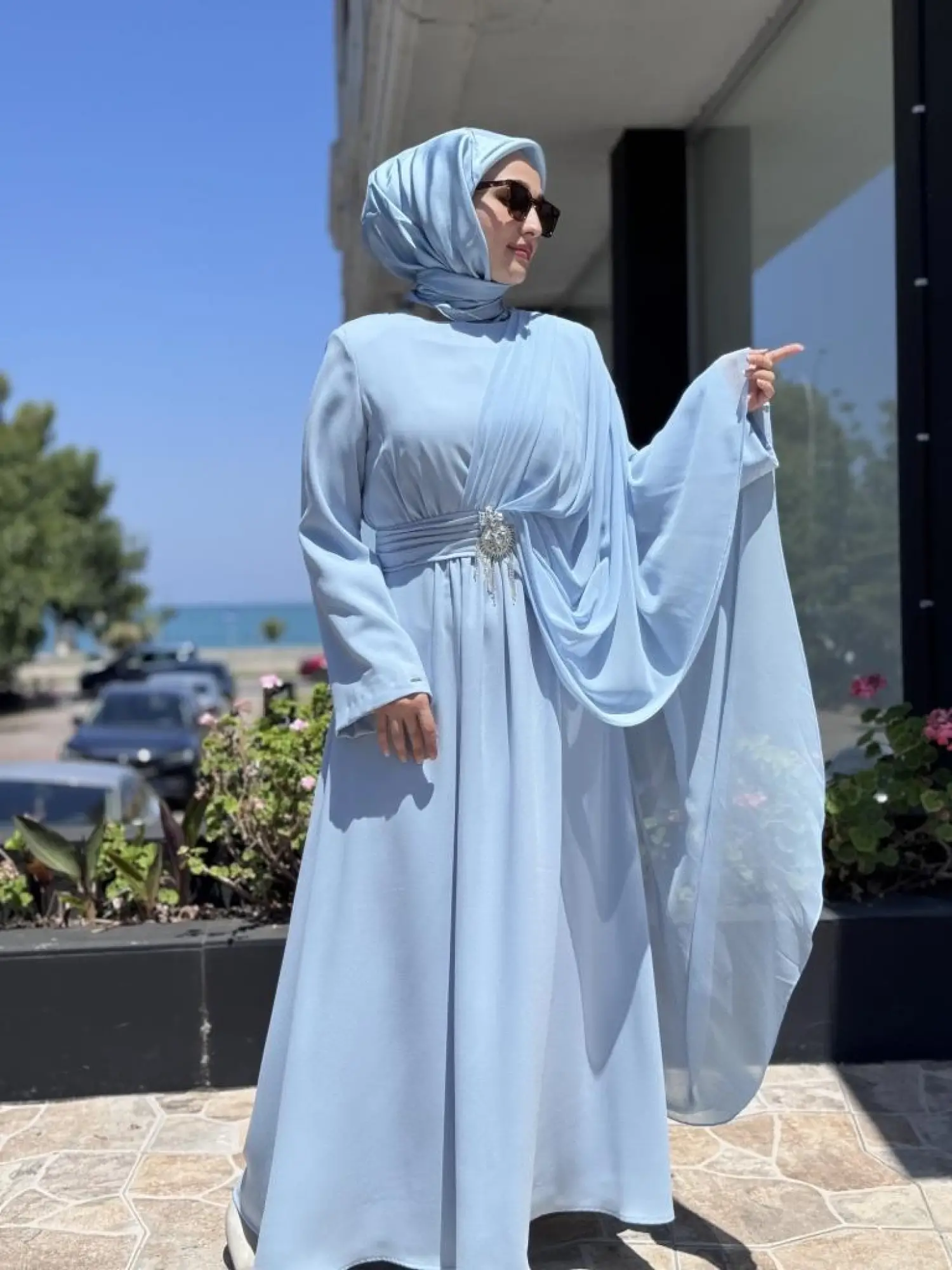 SENNA Orient Tesettür Abiye Elbise SD2530032