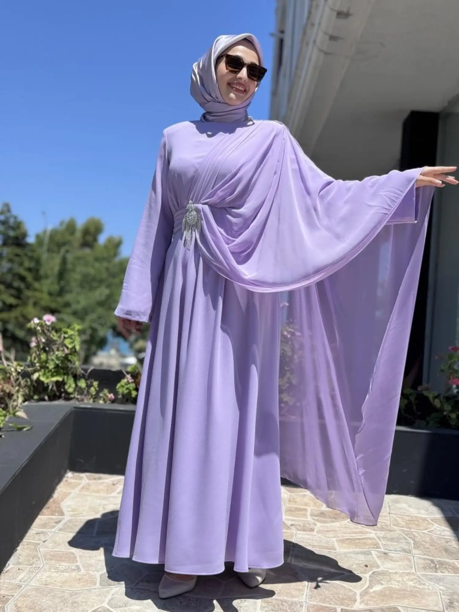 SENNA Orient Tesettür Abiye Elbise SD2530032